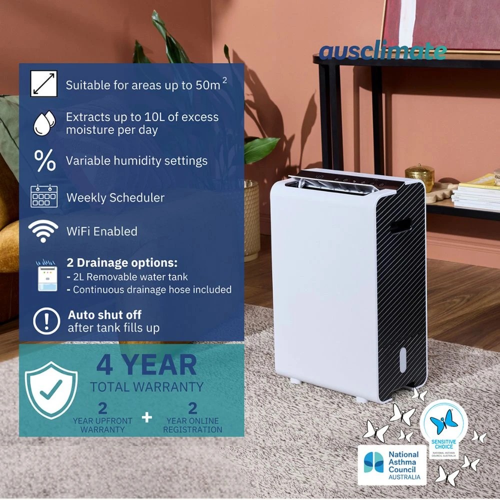3 Ausclimate Desiccant 10L WiFi Dehumidifier, 3 of 7