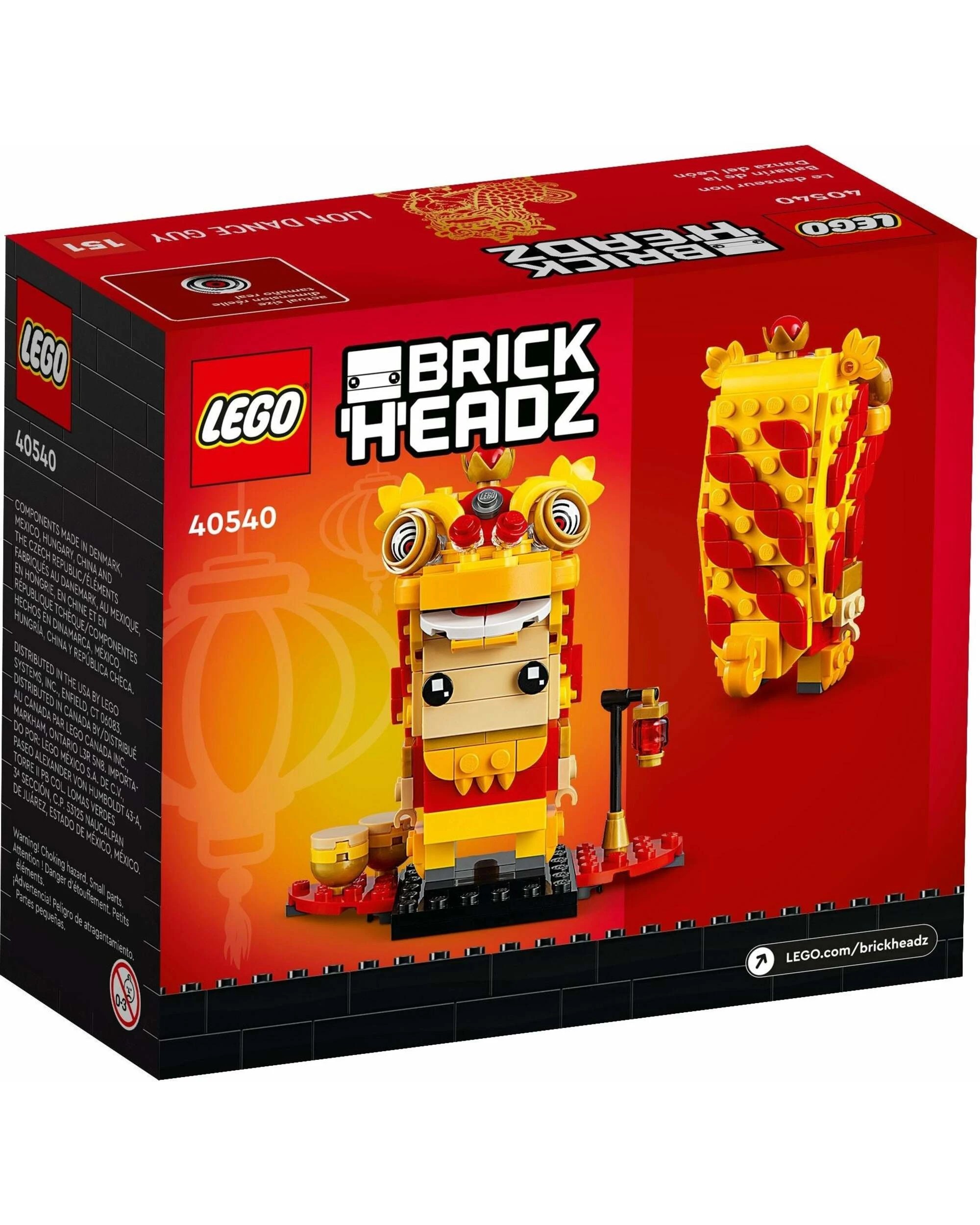 4 LEGO 40540 Lion Dance Guy Brickheadz, 4 of 5
