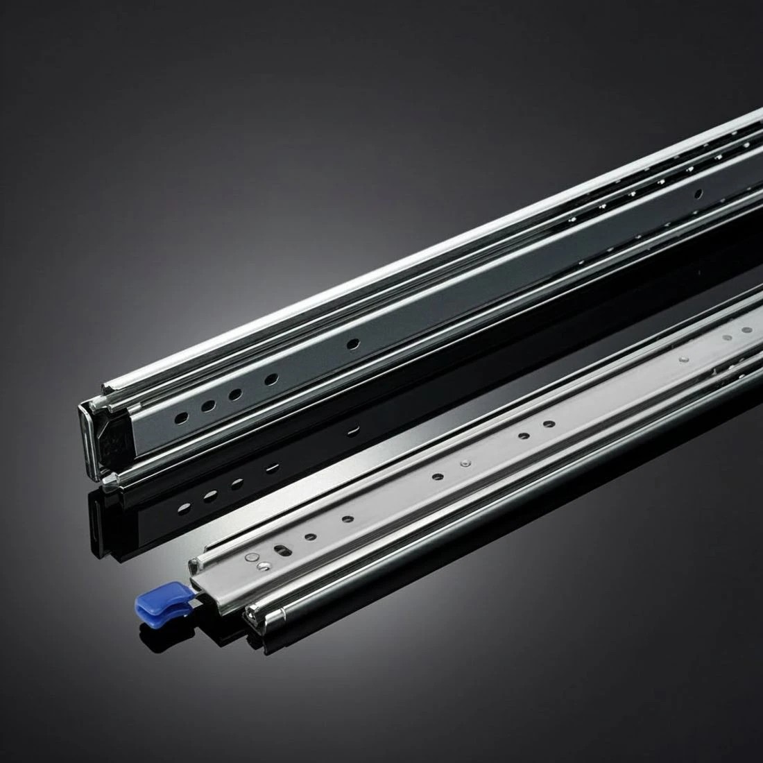5 Giantz 2x Drawer Slides Full Extension Locking 227kg 1804-3608mm Length - Silver, 5 of 8