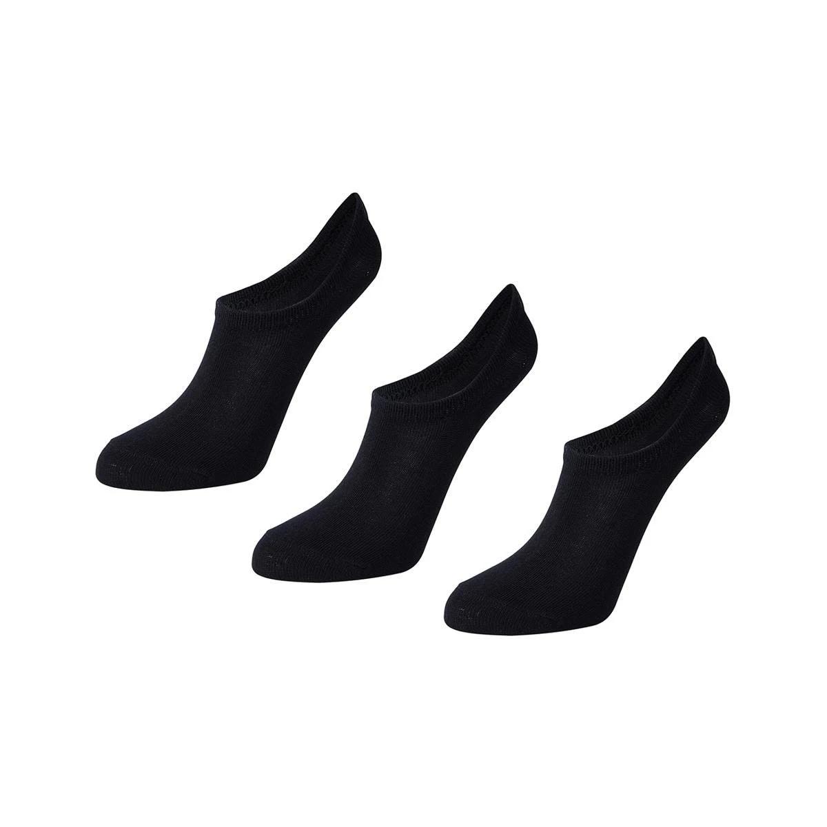 1 3 Pack Sneaker Socks Black, 1 of 4