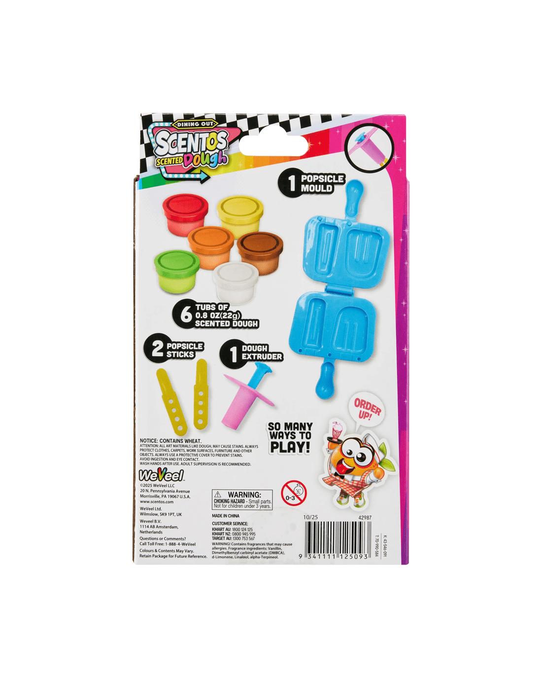 4 10 Piece Scentos Scented Dough Dining Out Set - Frozen Treats, 4 of 4