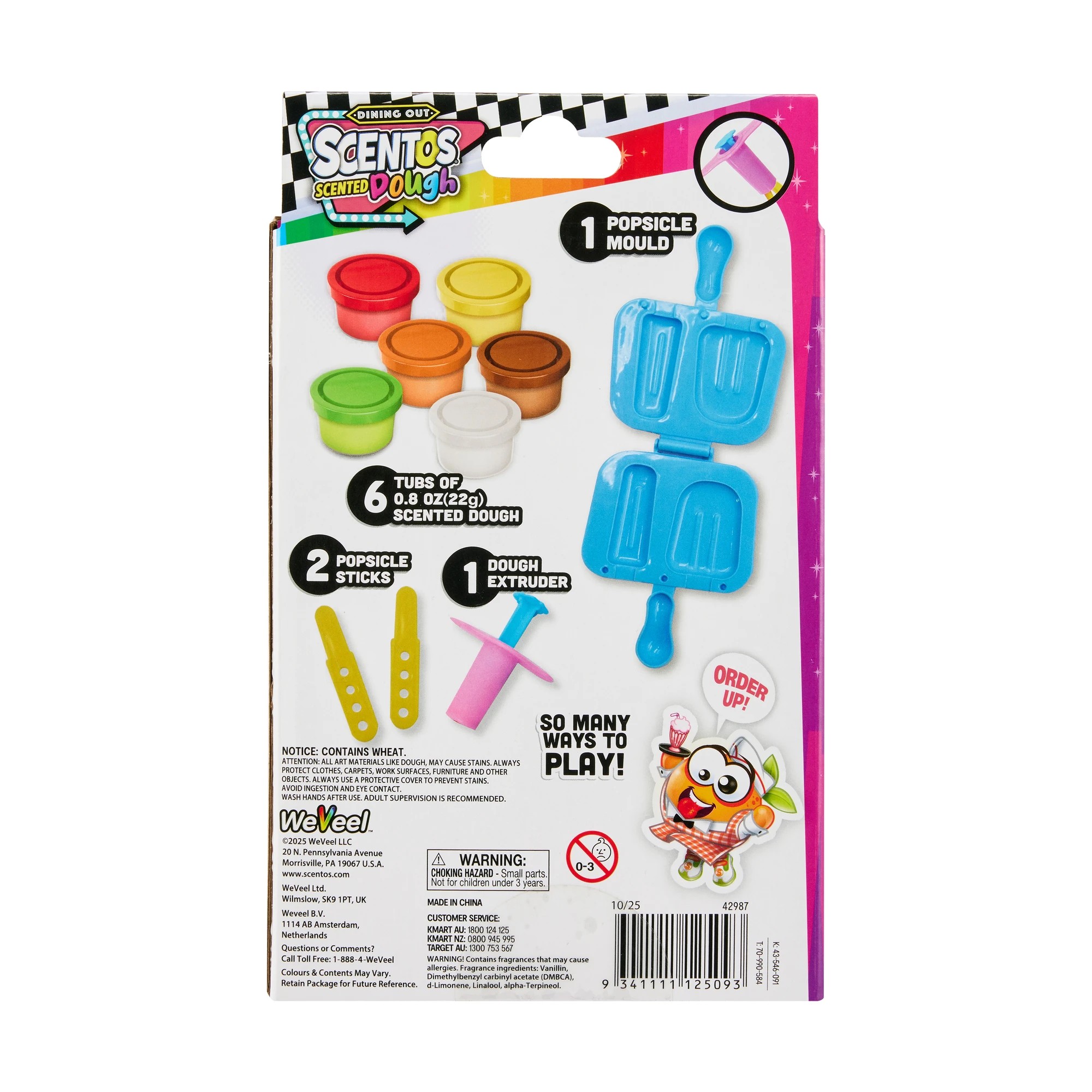 4 10 Piece Scentos Scented Dough Dining Out Set - Frozen Treats, 4 of 4
