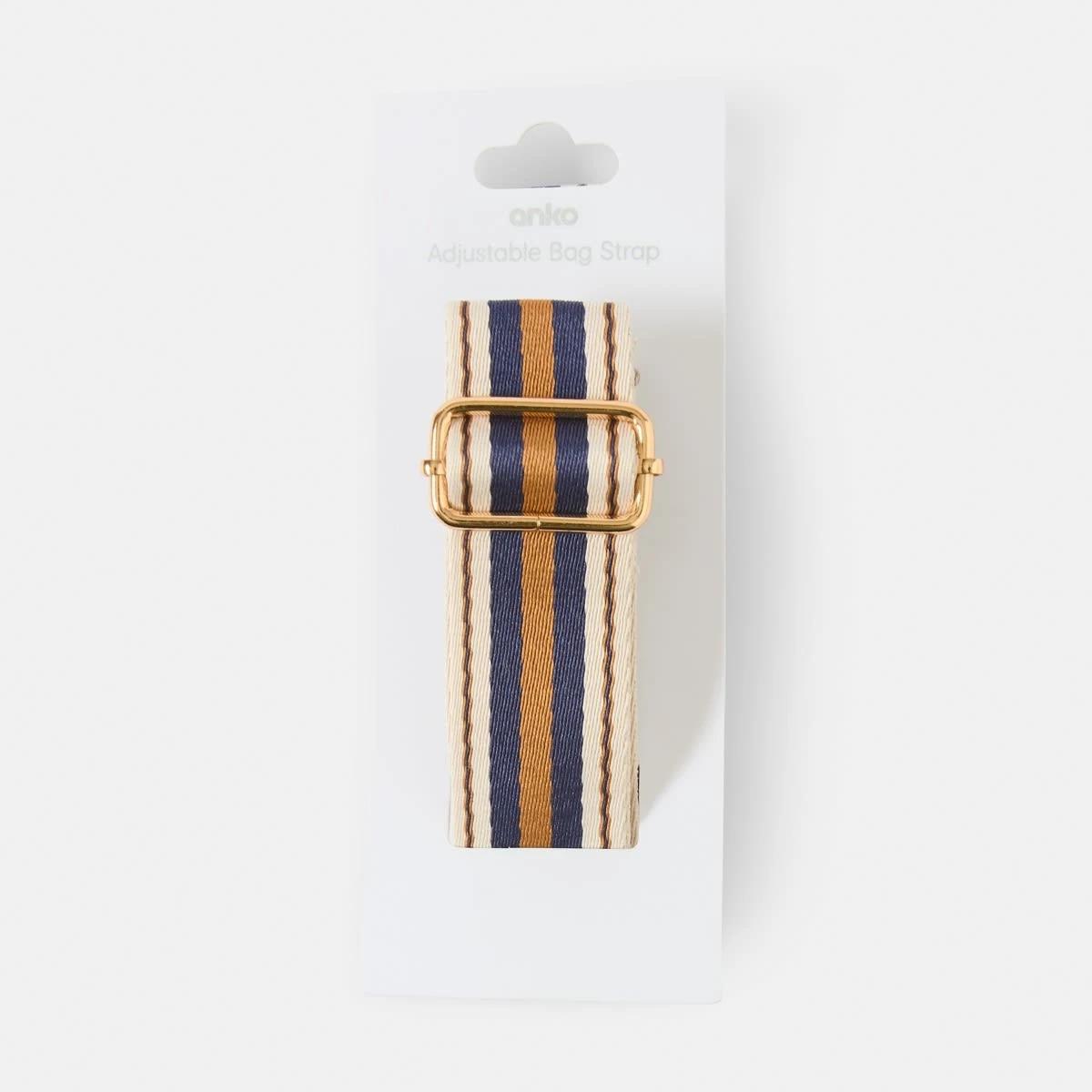 4 Bag Strap NVY STRIPE, 4 of 4