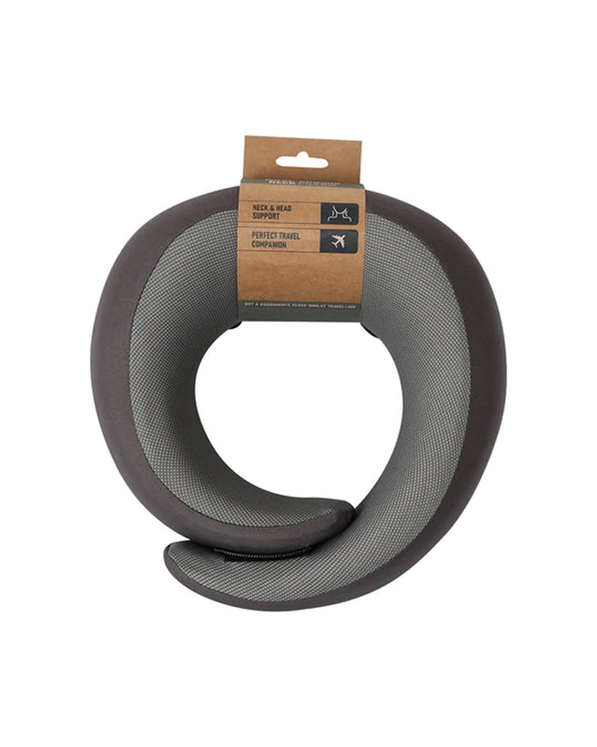 4 Tosca Wrap Around Neck Pillow Ergonomic Travel Support Cushion - Grey, 4 of 6