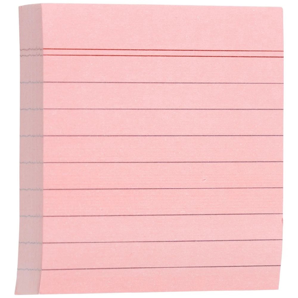 3 J.Burrows Fully Adhesive Notes 76x76mm Pink, 3 of 3