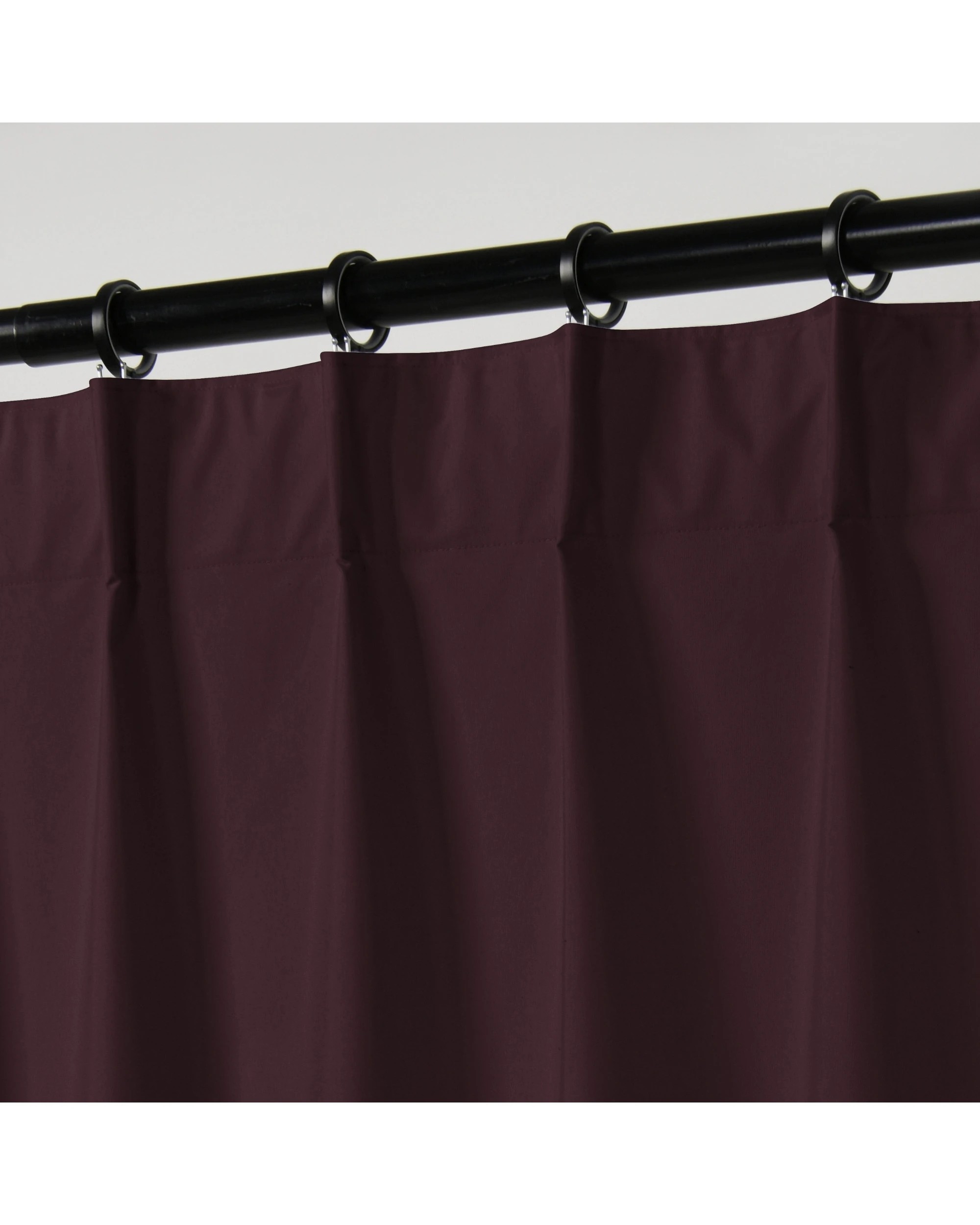 5 Sherwood Home Orlando Blockout Multi Header Curtain Pair 90x223cm - Plum, 5 of 8