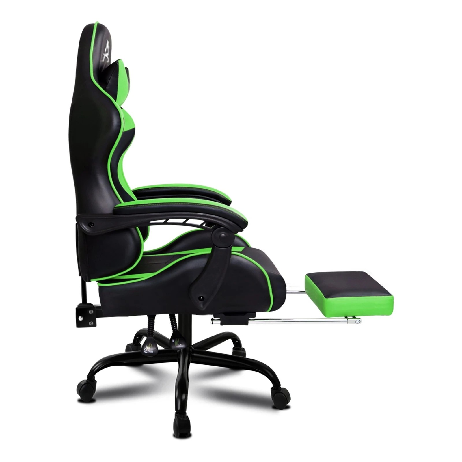 5 Alfordson Gaming Chair Office Executive Racing Footrest Seat PU Leather - Green, 5 of 10