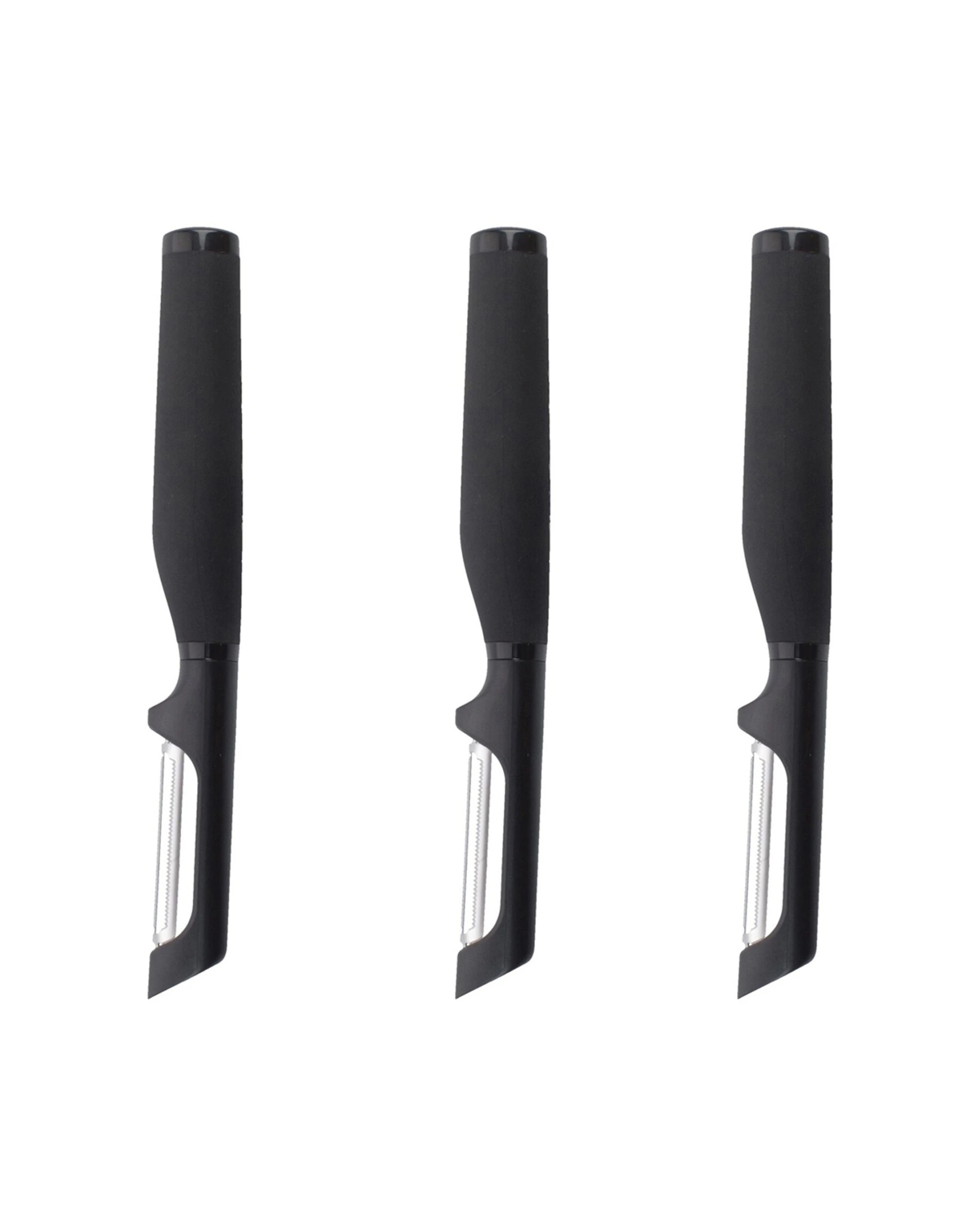 1 KitchenAid 3PK Stainless Steel Soft Touch European Peeler With Protective Guard - Black, 1 of 5