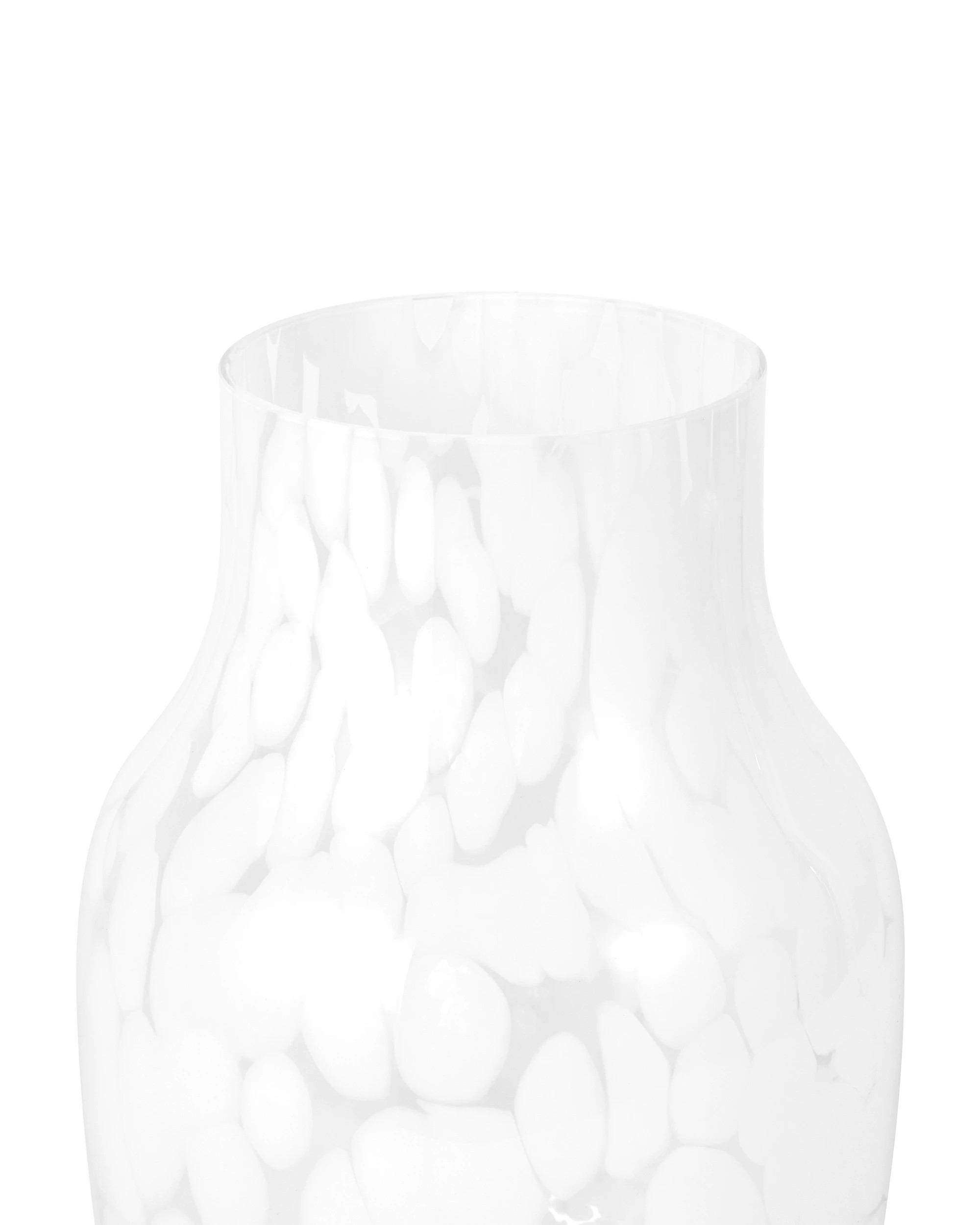 4 White Confetti Glass Vase, 4 of 5