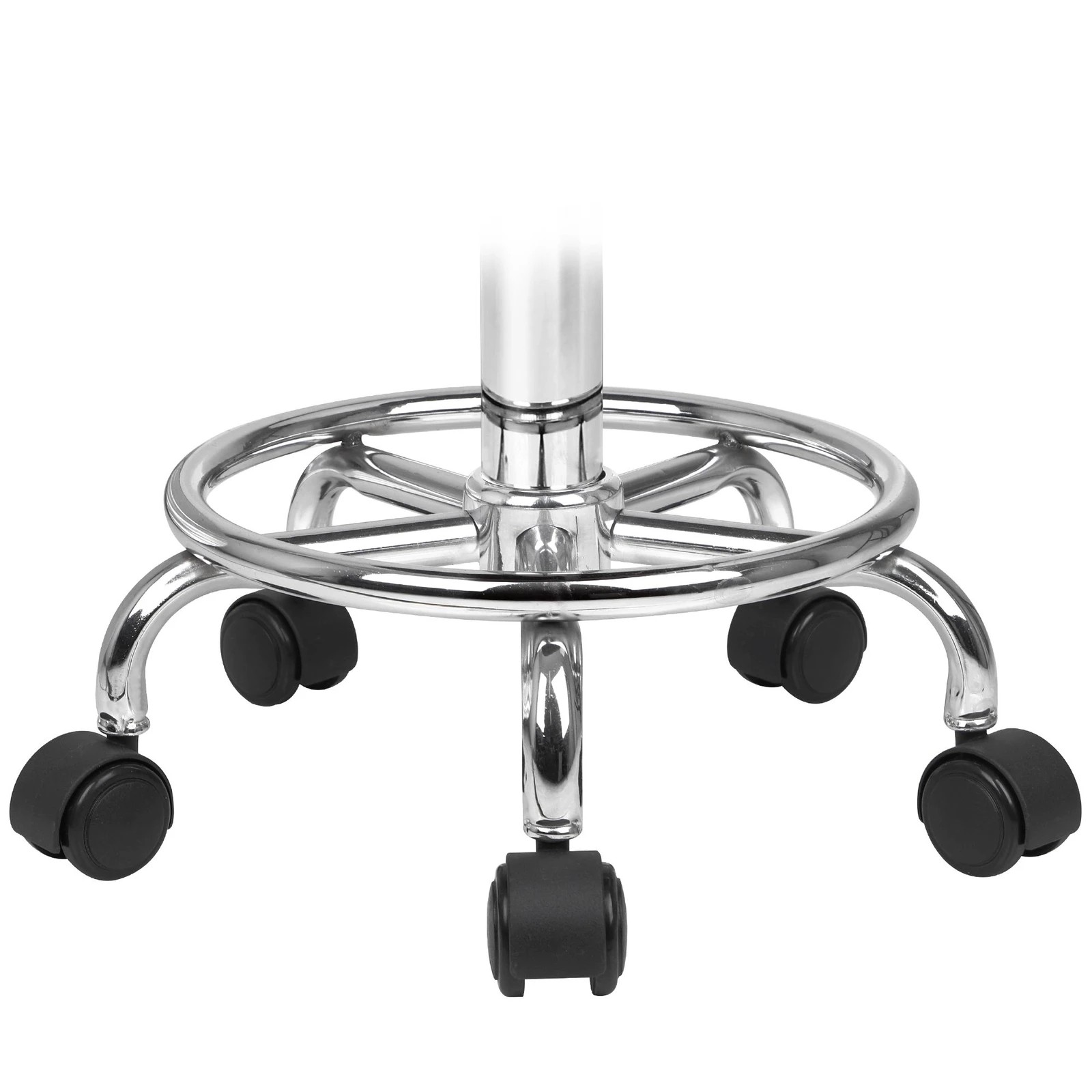 5 Alfordson Salon Stool Saddle Swivel Barber Hair Dress Chair Sierra - Black, 5 of 8