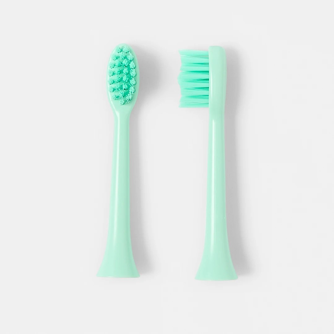 1 OXX Bodycare 2 Pack Electric Toothbrush Replacement Heads - Green, 1 of 5