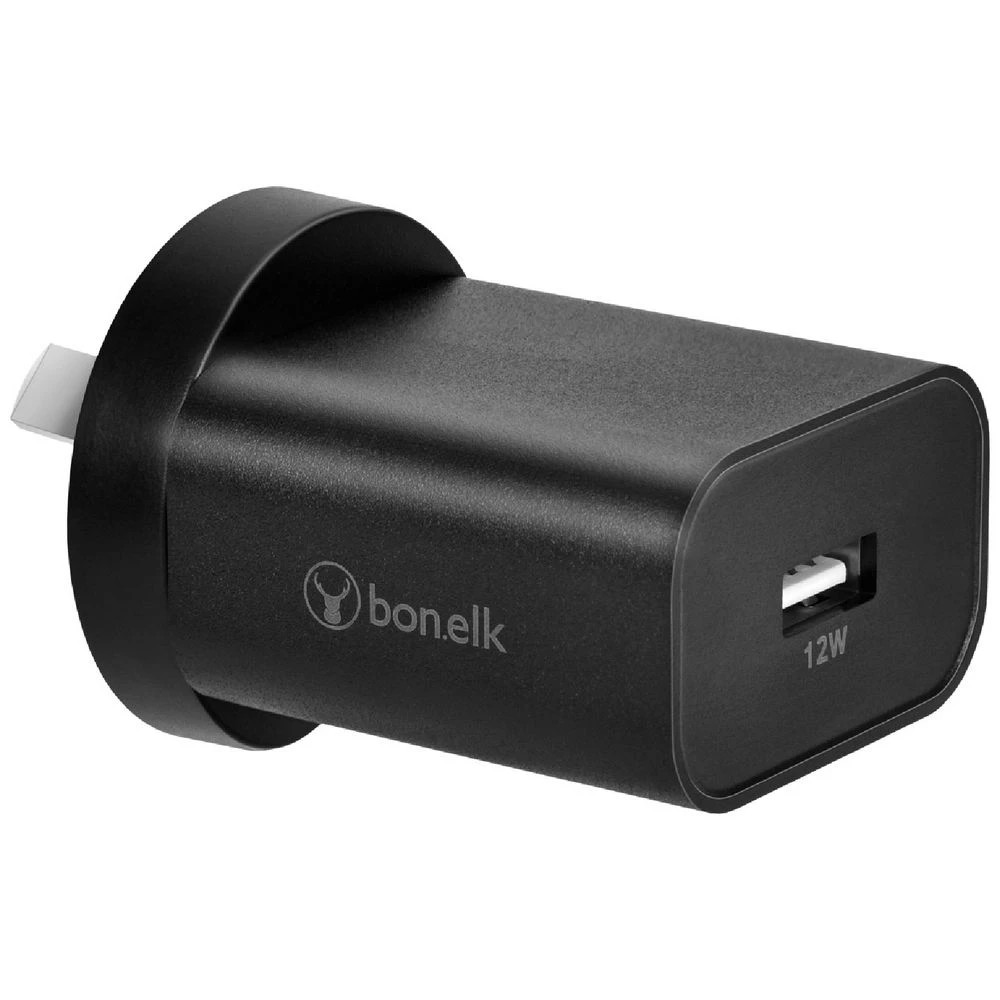 1 Bonelk Wall Charger USB-A 12w Black, 1 of 7