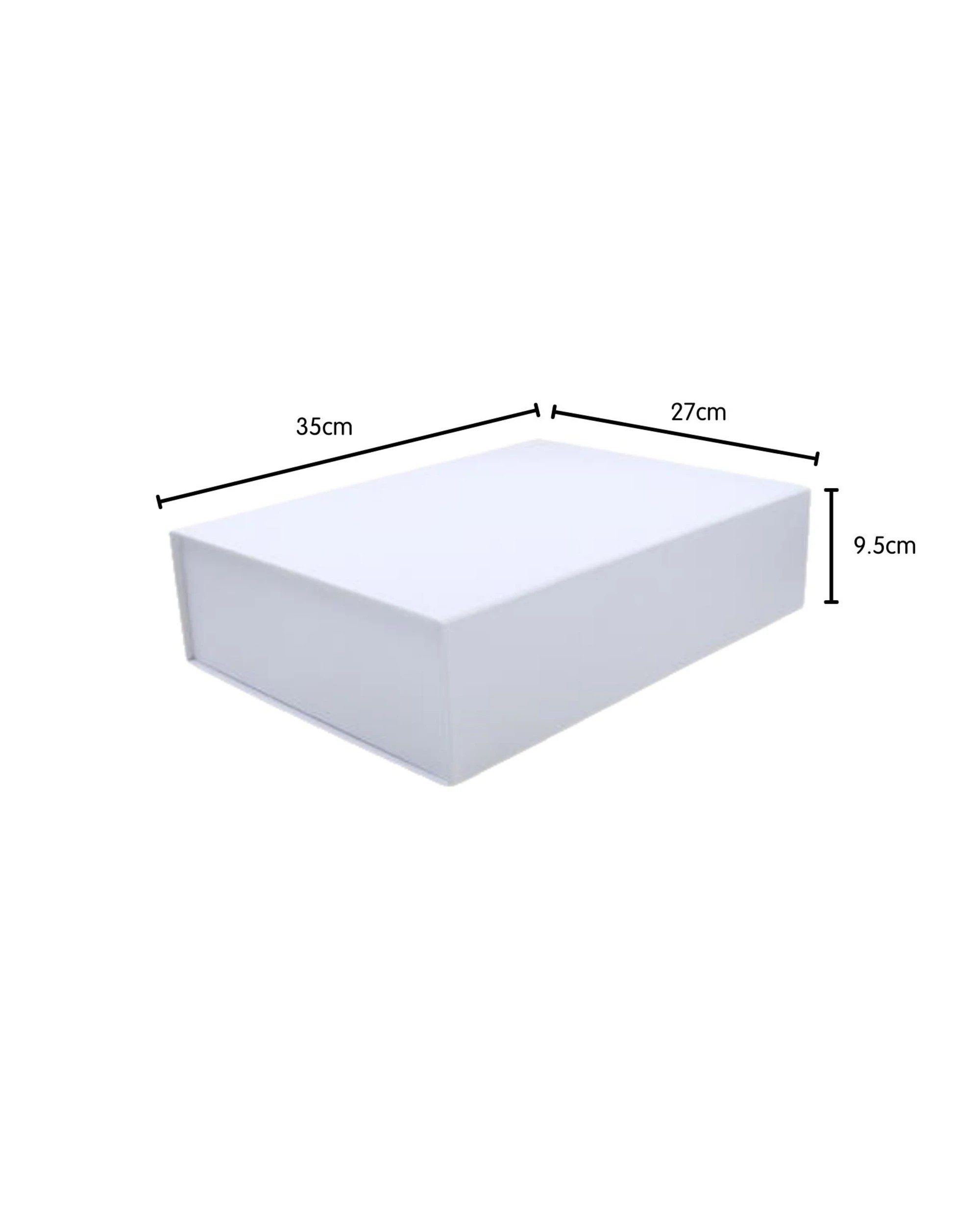 2 Durmaz White Magnetic Gift Box 35cm x 27cm - White, 2 of 2