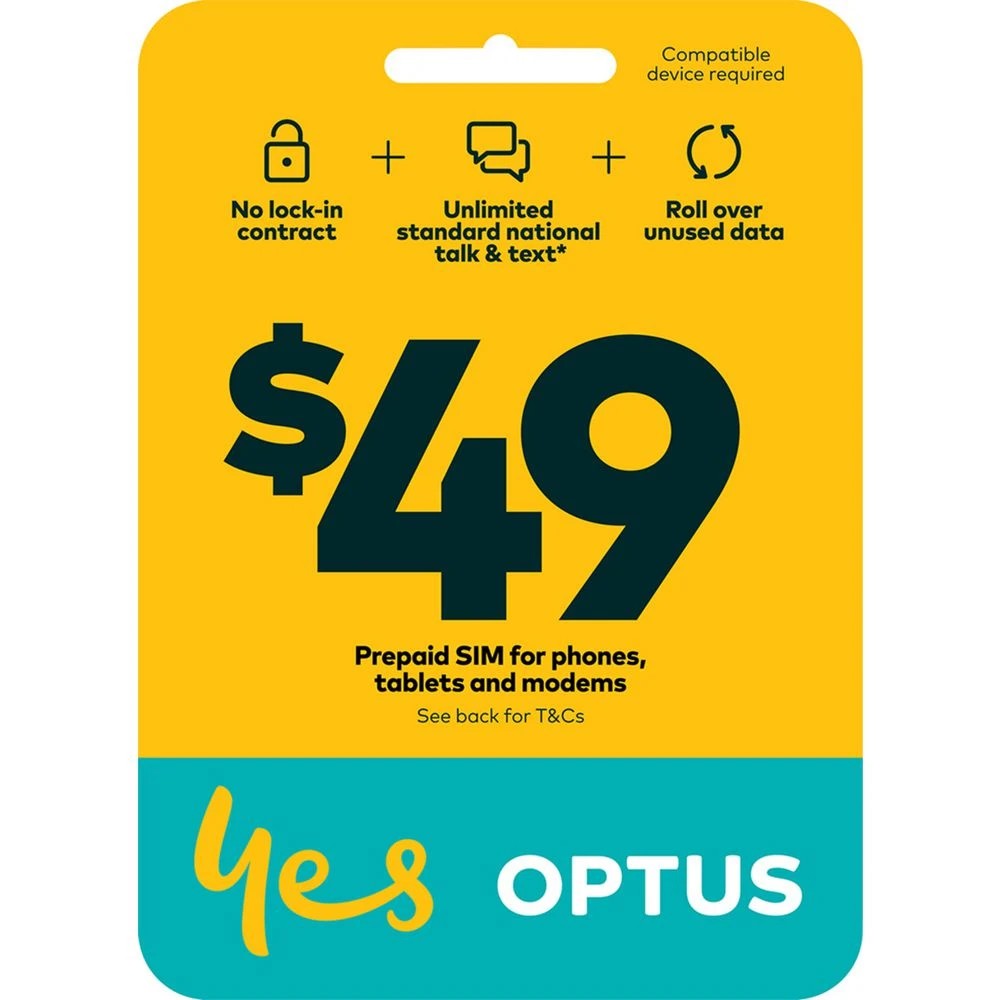1 Optus $49 Voice 5G SIM Starter Kit, 1 of 1