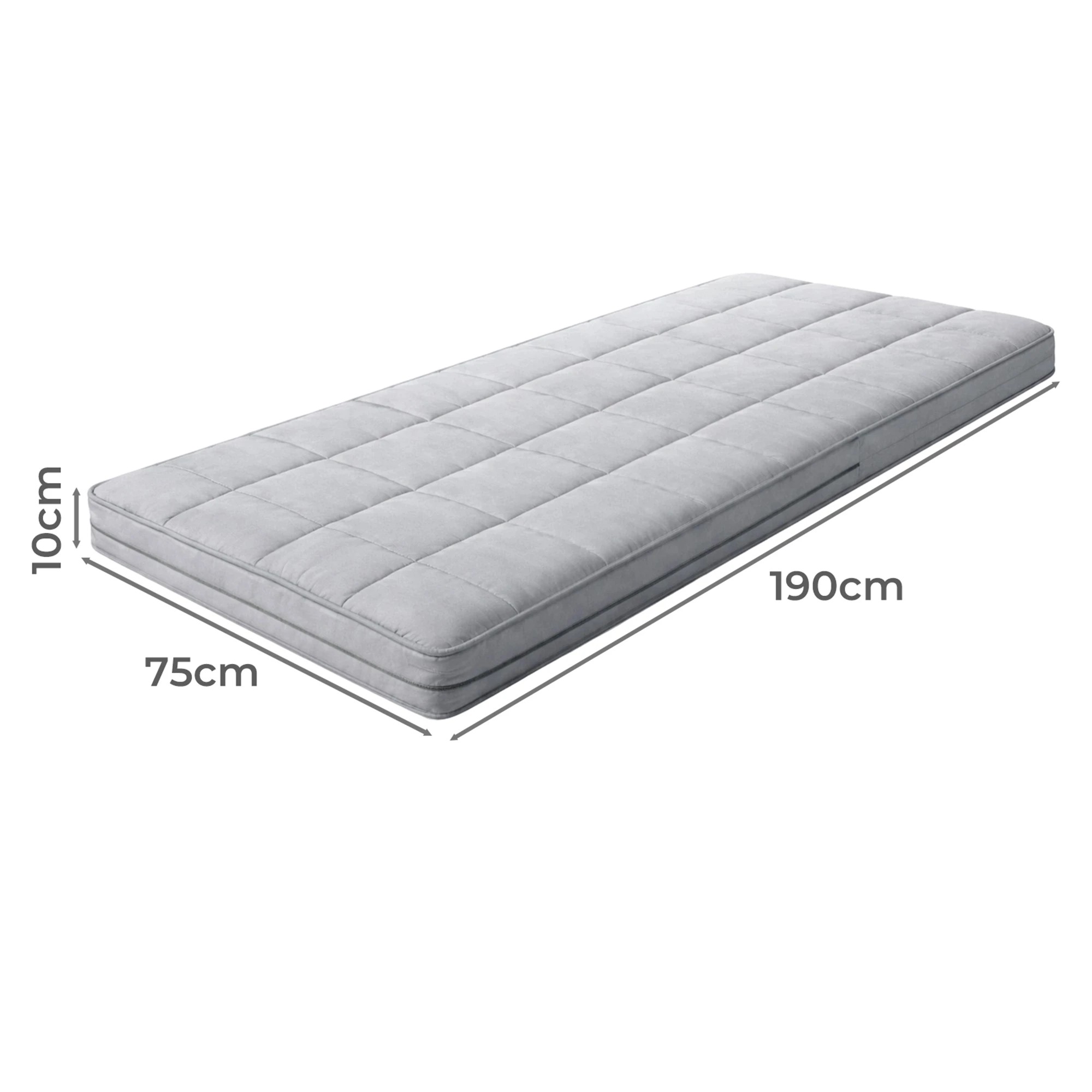 3 Dreamz Single Foam Mattress Topper For Camping Bed - Single Bed, 3 of 8