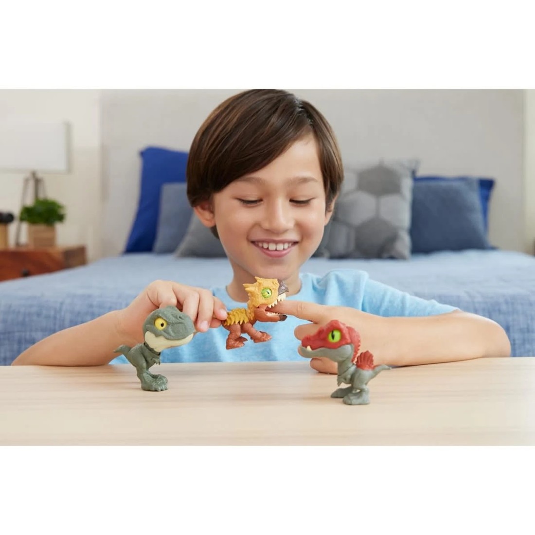7 Jurassic World Mighty Little Biters Dinosaur Action Figure - Assorted, 7 of 7