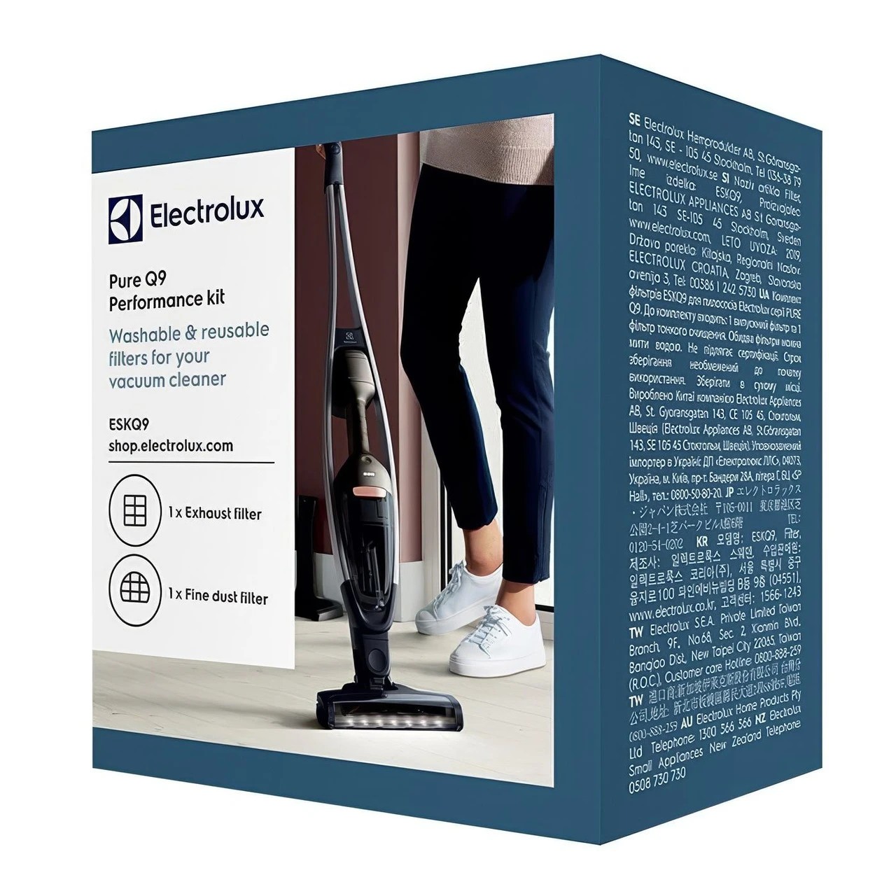 3 Electrolux Filter For Pure Q9 Cordless Vacuum Cleaners - Blue, 3 of 3