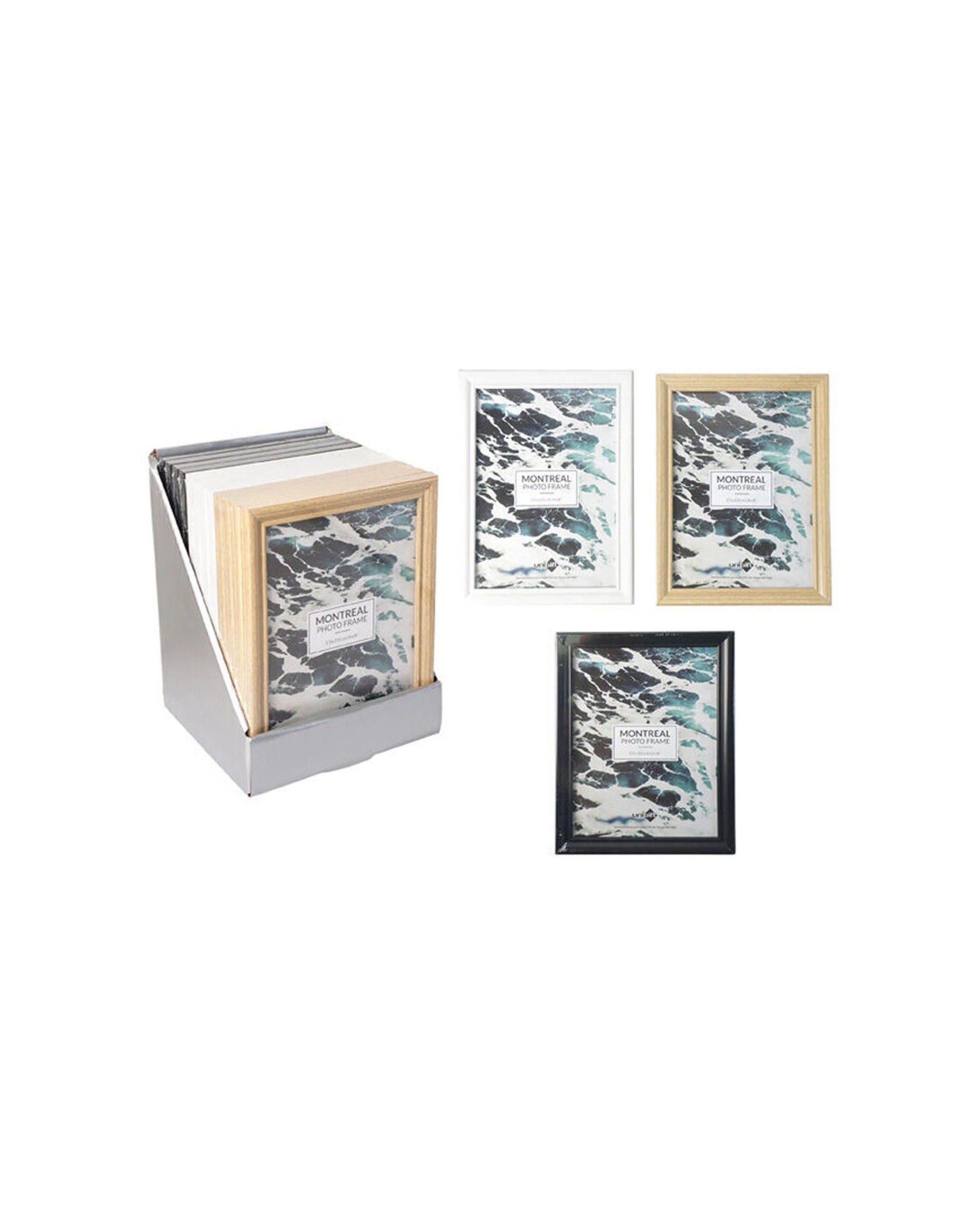 2 Unigift Montreal Glass Home Decor Picture Photo Frame 15x20cm - Multi, 2 of 2