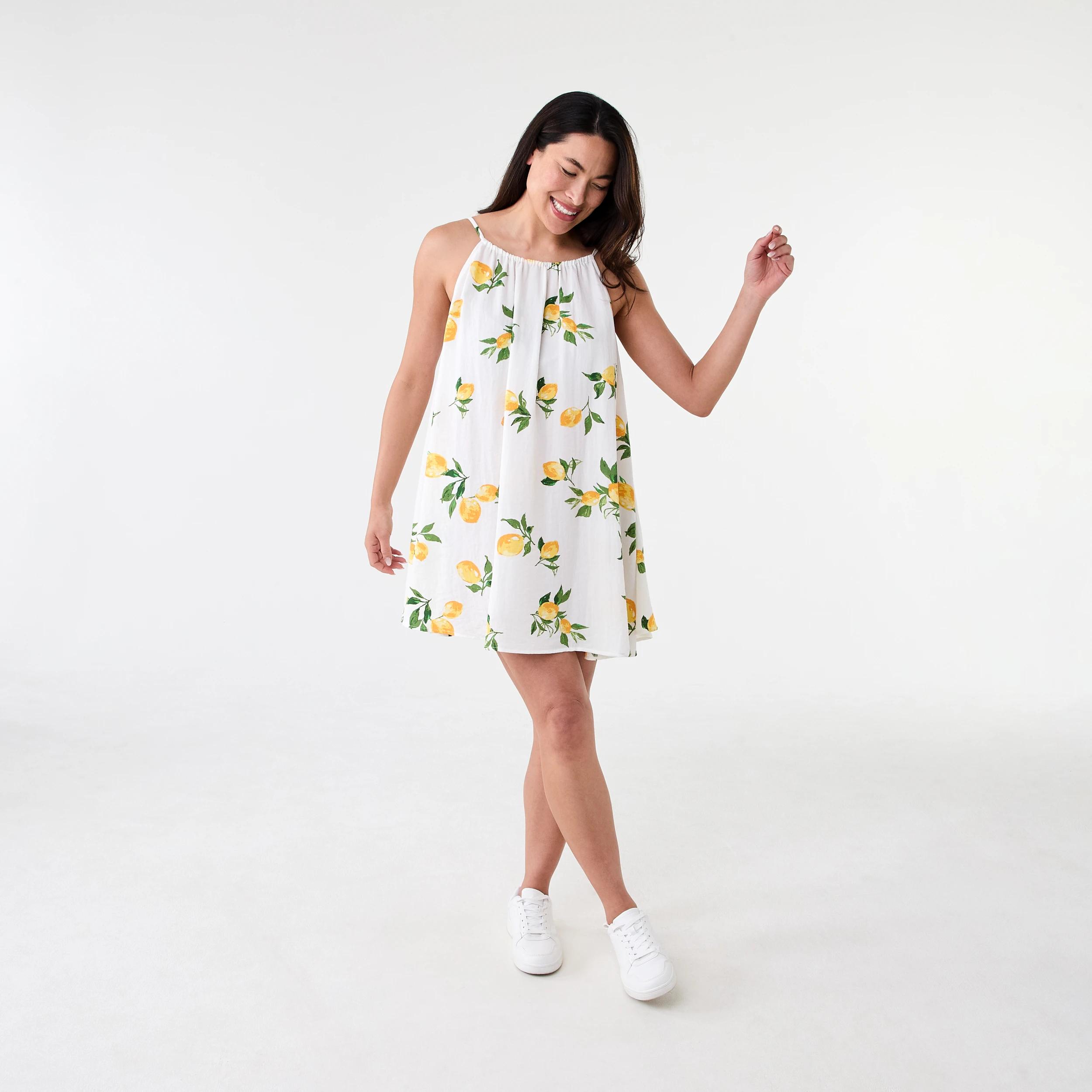 7 Sleeveless Textured Mini Dress Lemons, 7 of 7