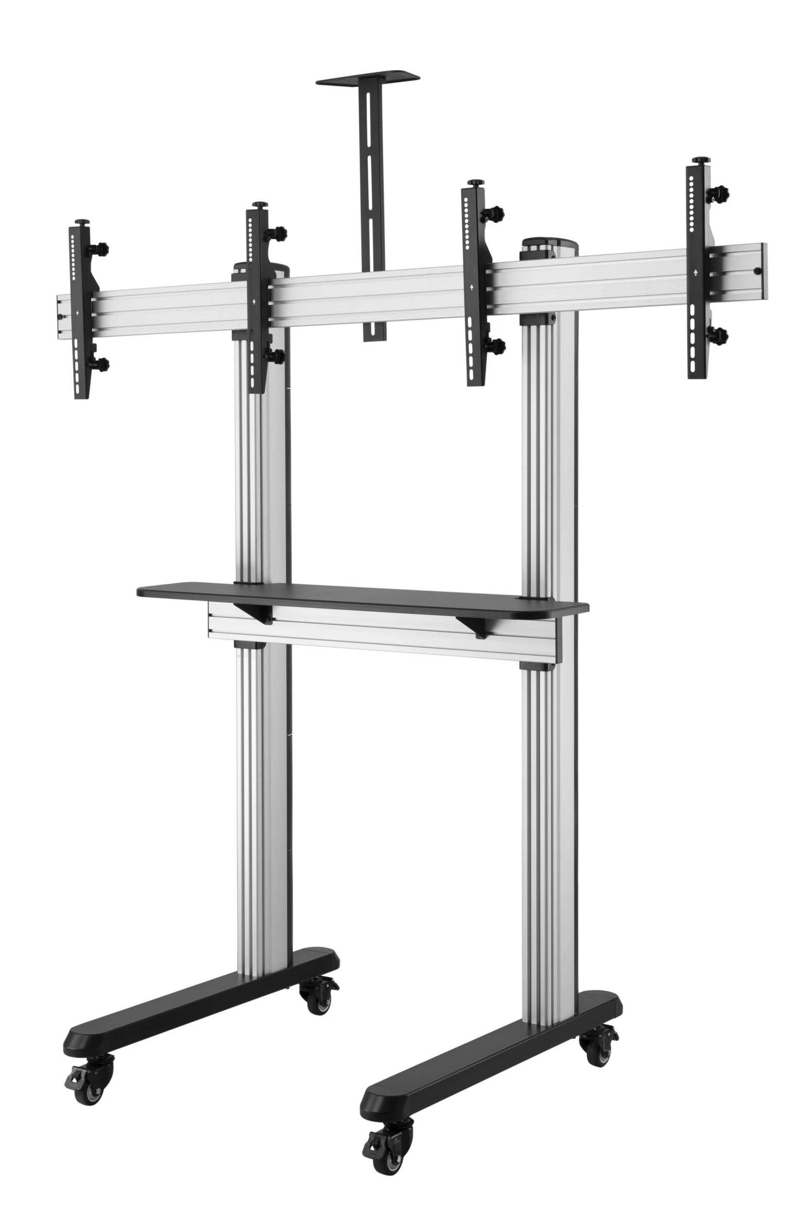 2 Brateck Dual Screen Video Conferencing TV Cart 45"-55" - Grey, 2 of 3