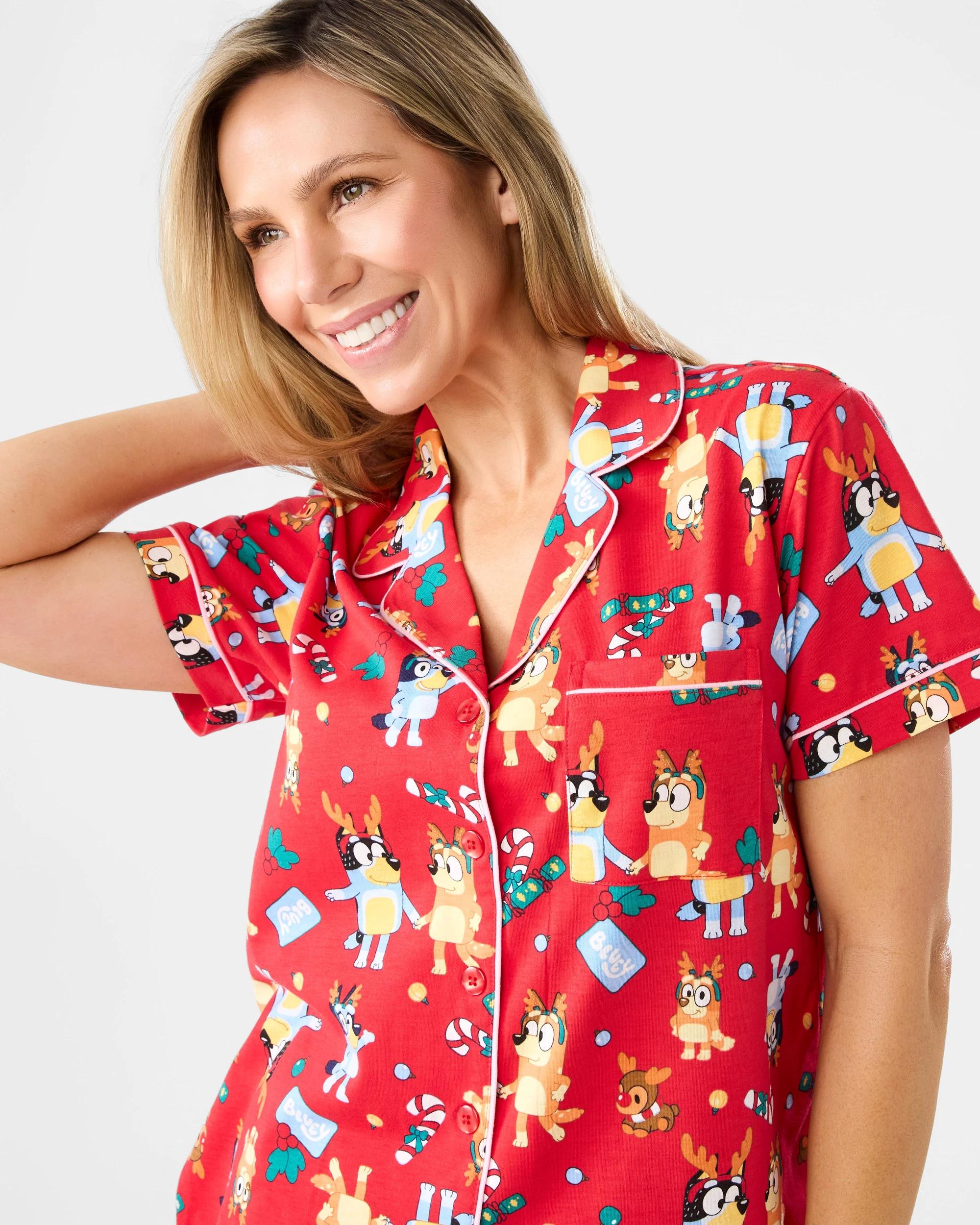 5 Family Matching Christmas Bluey Womens Pyjama Set Xmas Bluey, 5 of 10