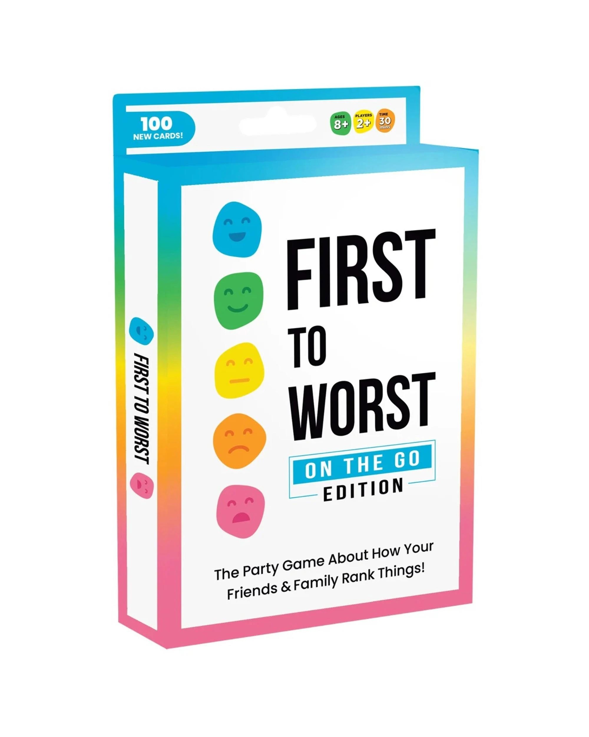 1 First To Worst On The Go Edition Card Game, 1 of 1