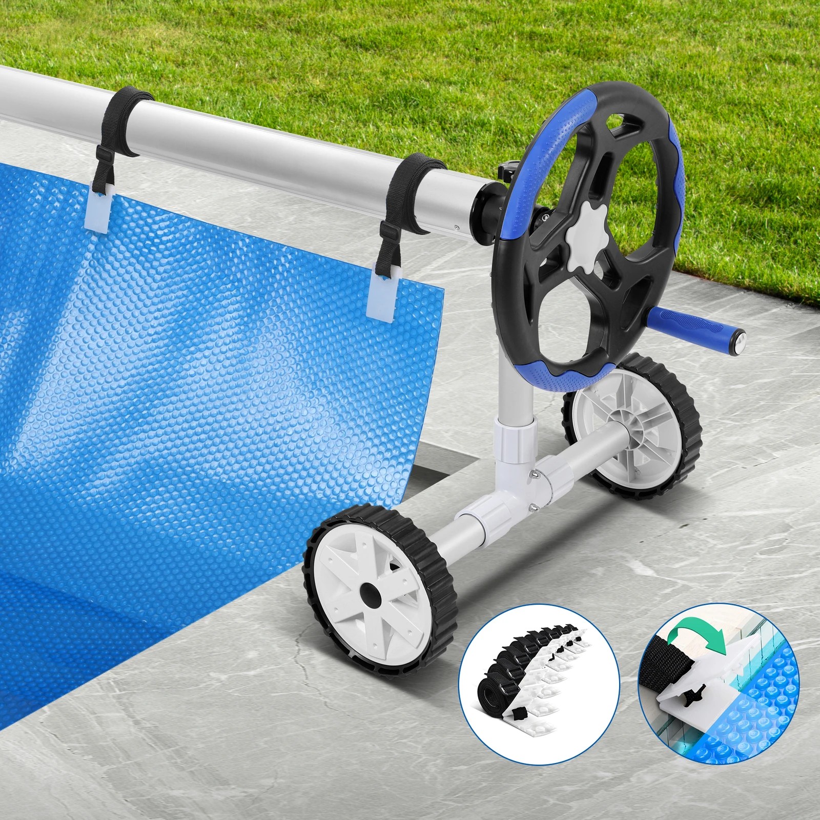 4 Alfordson Pool Cover 6M Roller - Blue, 4 of 10