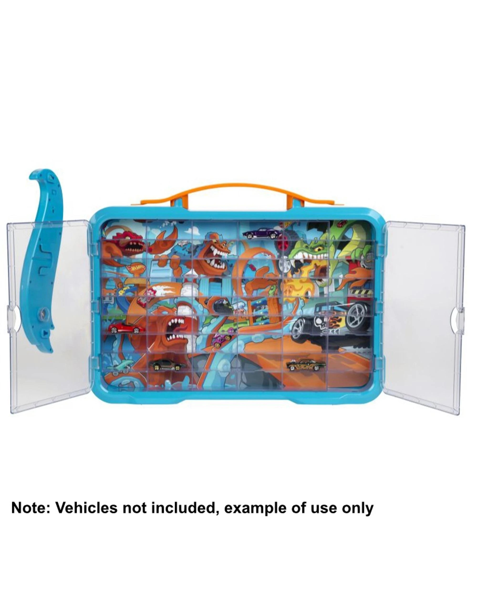 3 Theo Klein Hot Wheels Collector's Case for 54 Cars with Illuminated Logo, 3 of 6