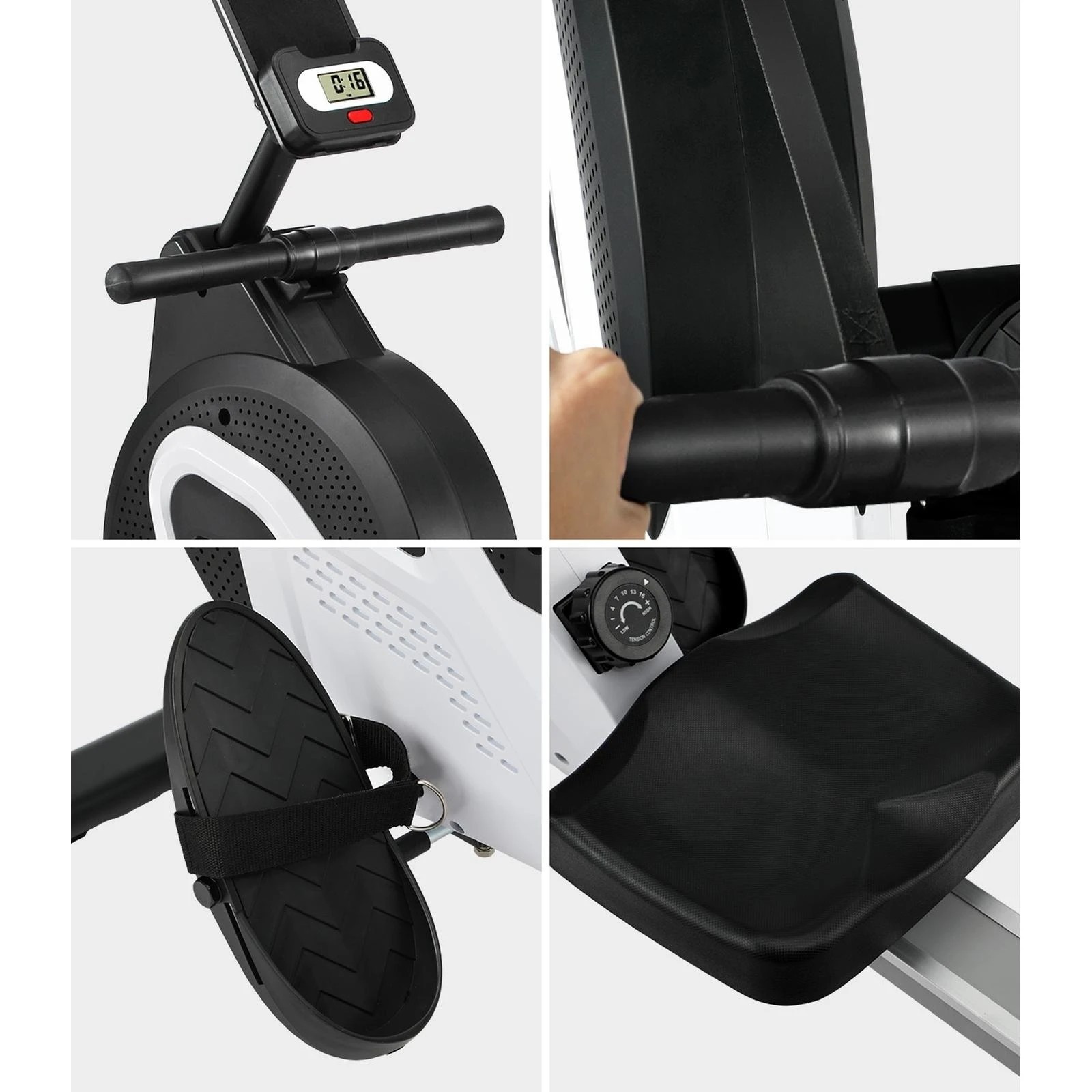 5 Finex Rowing Machine Magnetic Rower 16-Level - Multi, 5 of 9