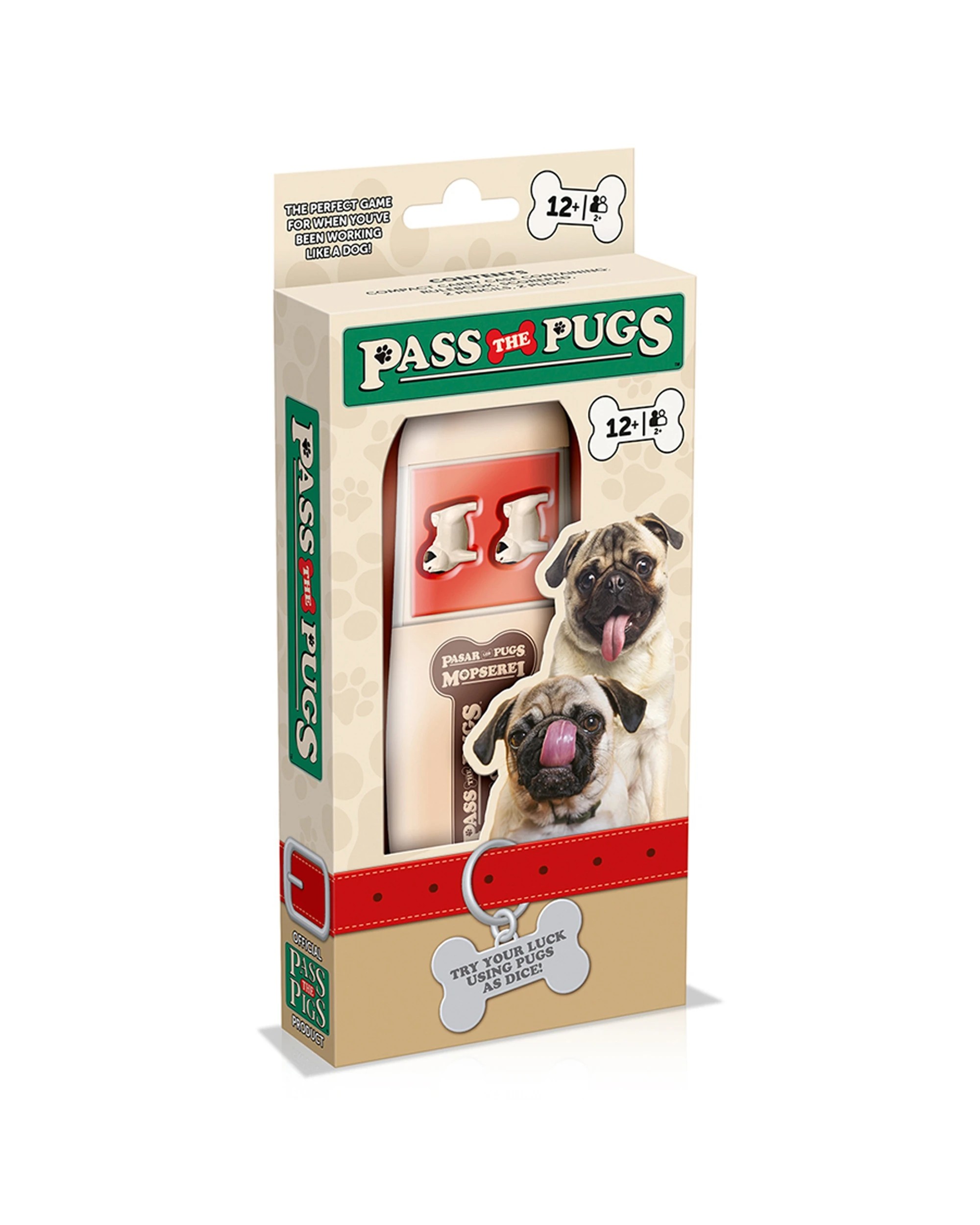 2 PASS THE PUGS Pass The Pugs Original Edition Kids Family Board Game Fun - Multi, 2 of 2