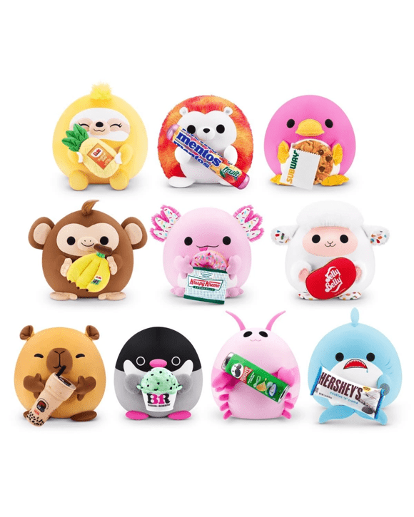 41cm Zuru Snackle Series 2 Plush Toy with Snack - Assorted