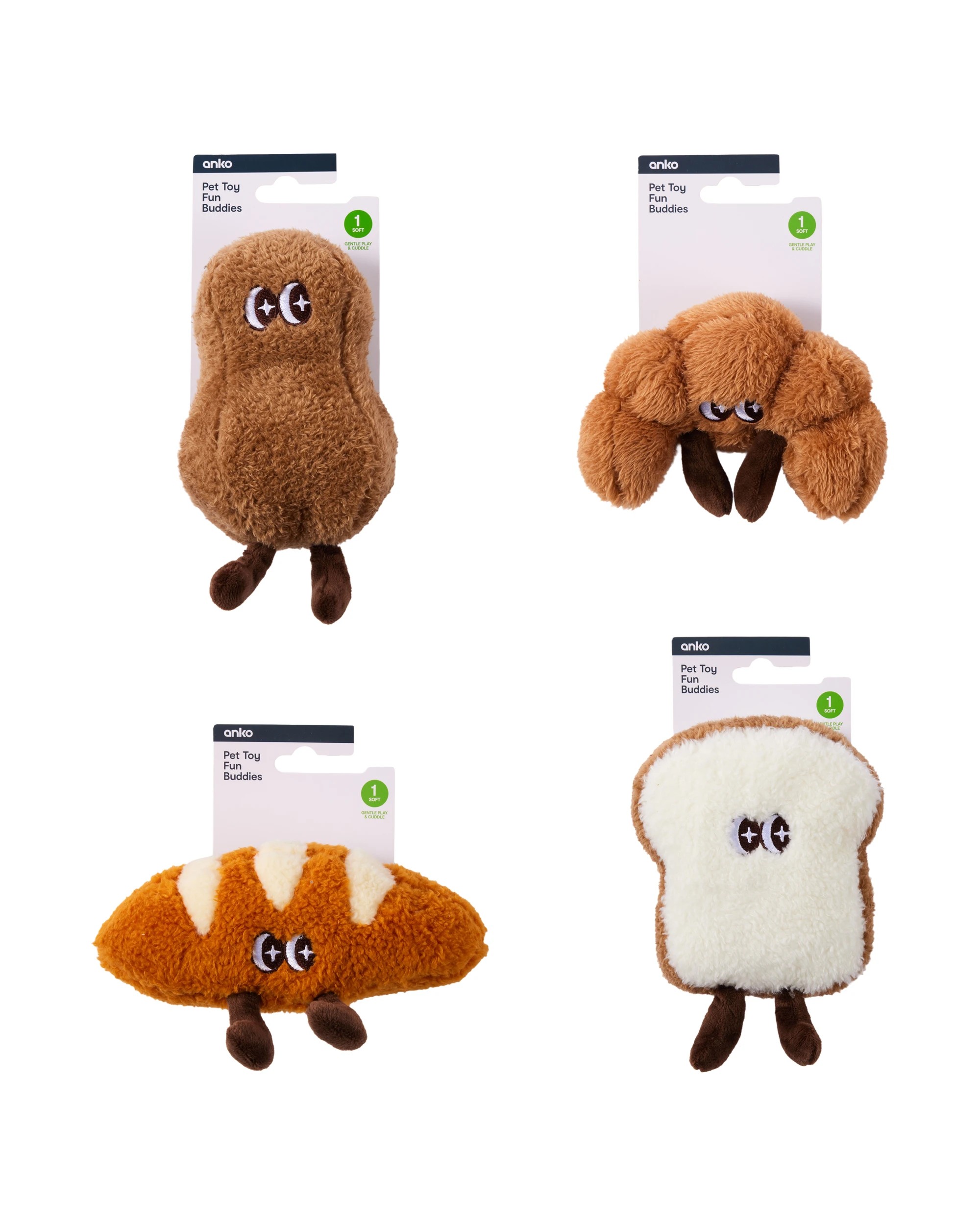 3 Pet Toy Fun Buddies - Assorted, 3 of 3