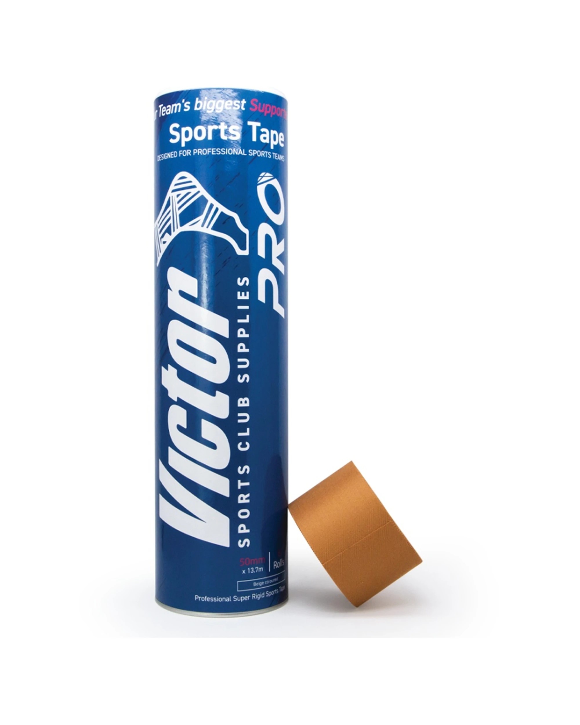 1 Victor Sports 6pc Pro Rigid Medical Support Tape Set 50mmx13.7m - Beige, 1 of 2