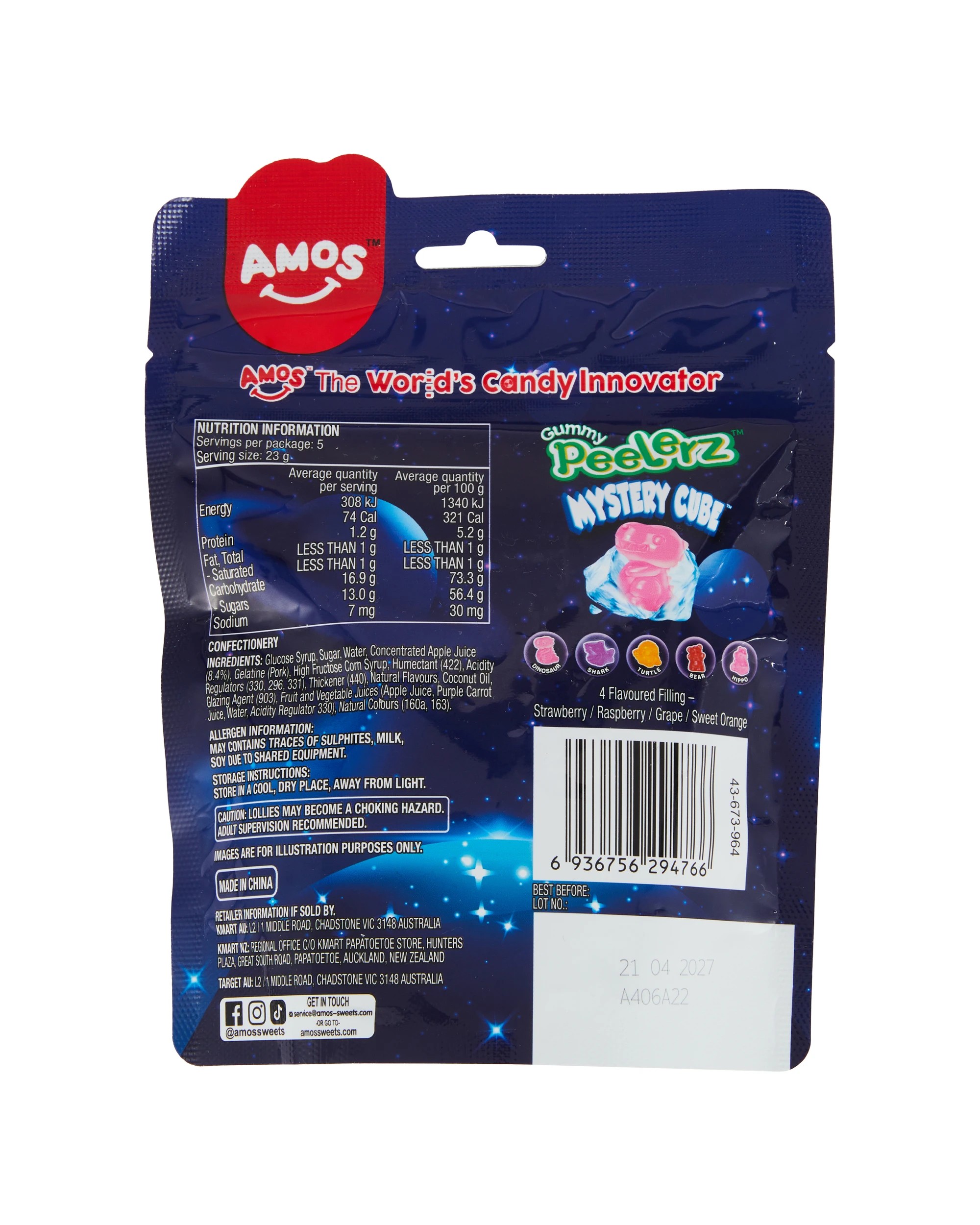 3 Amos Gummy Peelerz Mystery Cube 115g, 3 of 3