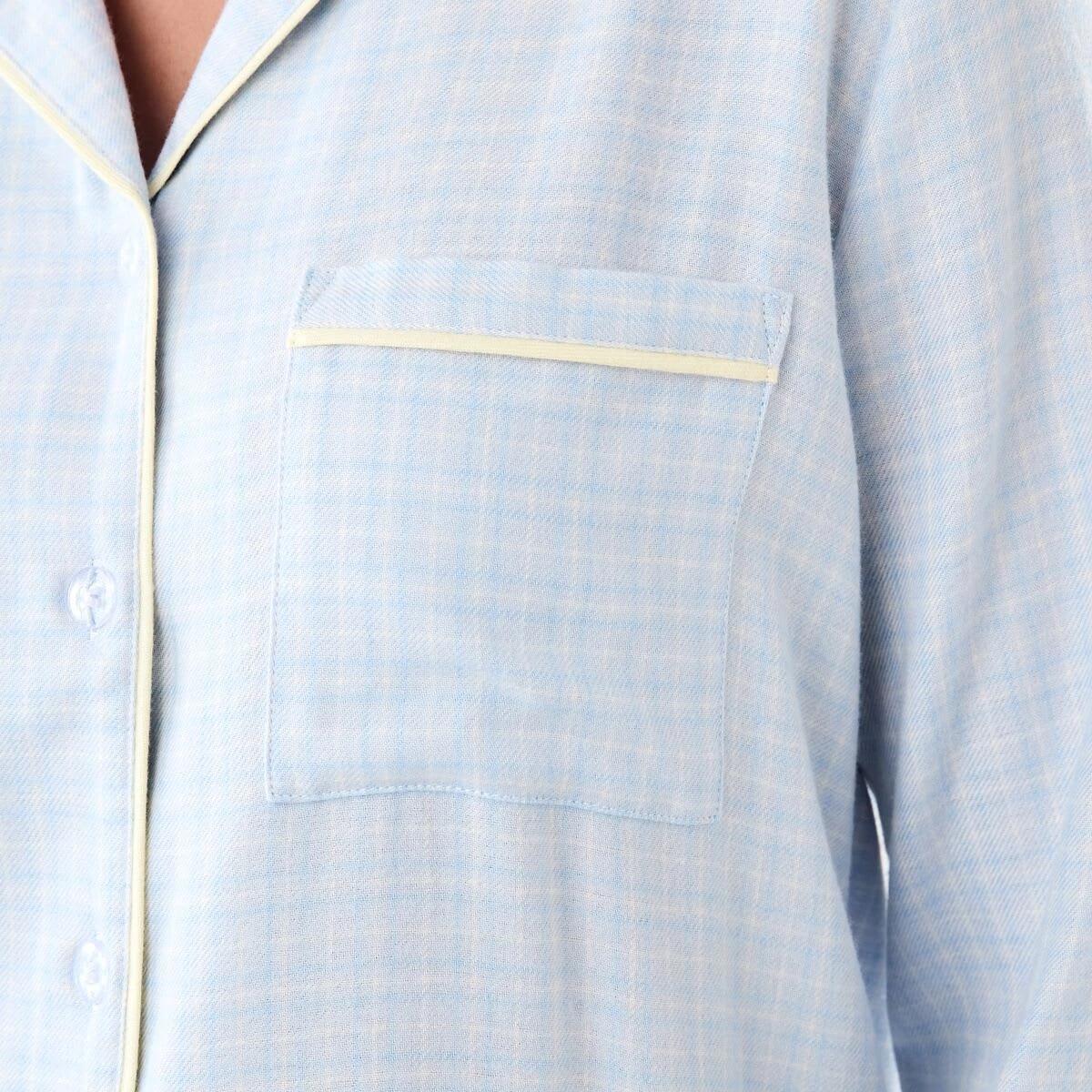 5 Classic Flannel Pyjama Set Chk Bl Min, 5 of 7