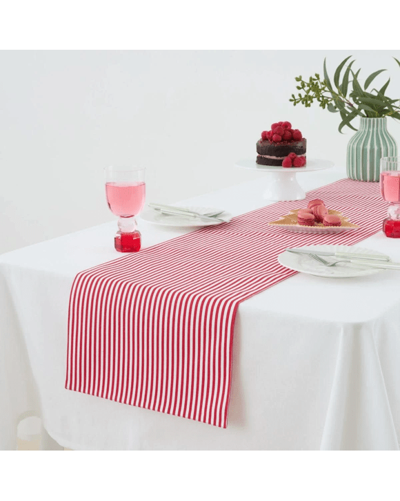 Red Stripe Table Runner