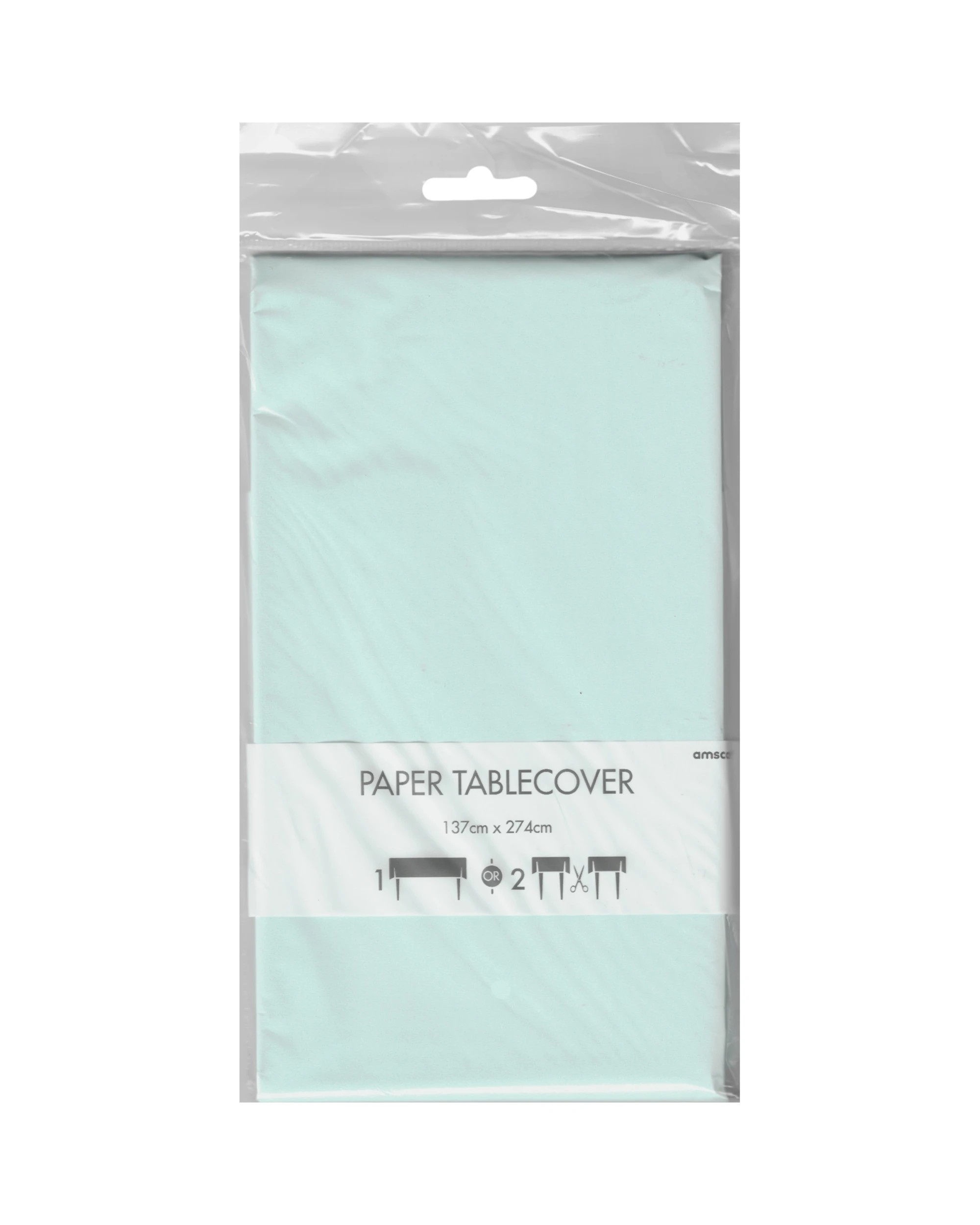 3 Amscan Pastel Blue Rectangle Paper Tablecloth - Blue, 3 of 4