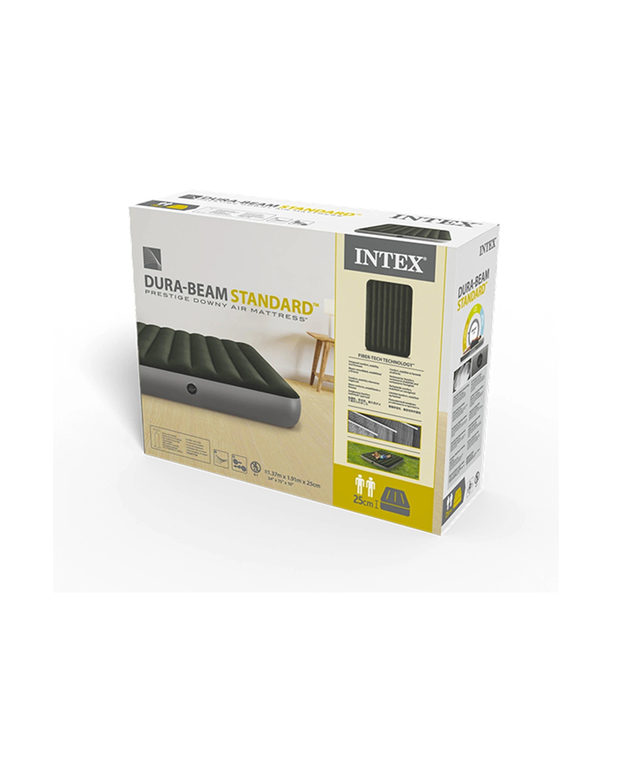 5 Intex Full Dura-Beam Prestige Downy Airbed - Double Bed - Charcoal, 5 of 9