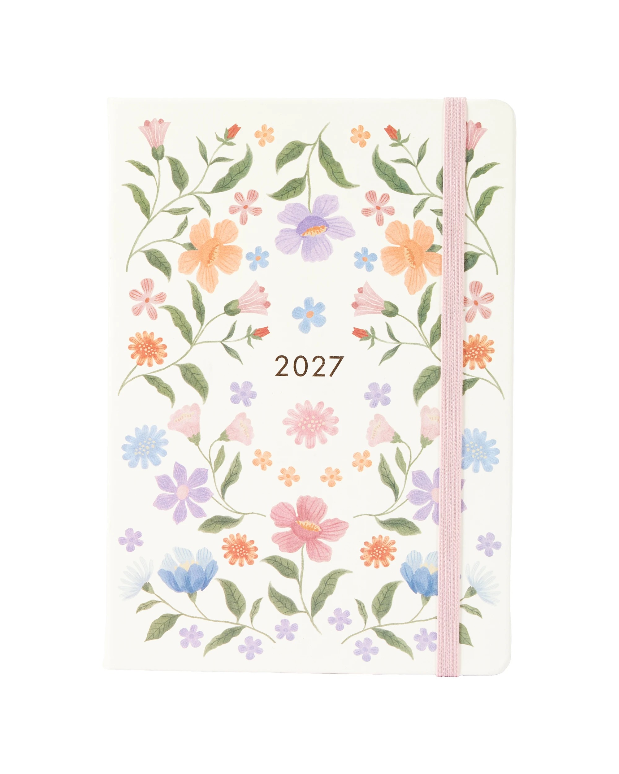 1 2027 A5 Diary Day to View - Floral, 1 of 6