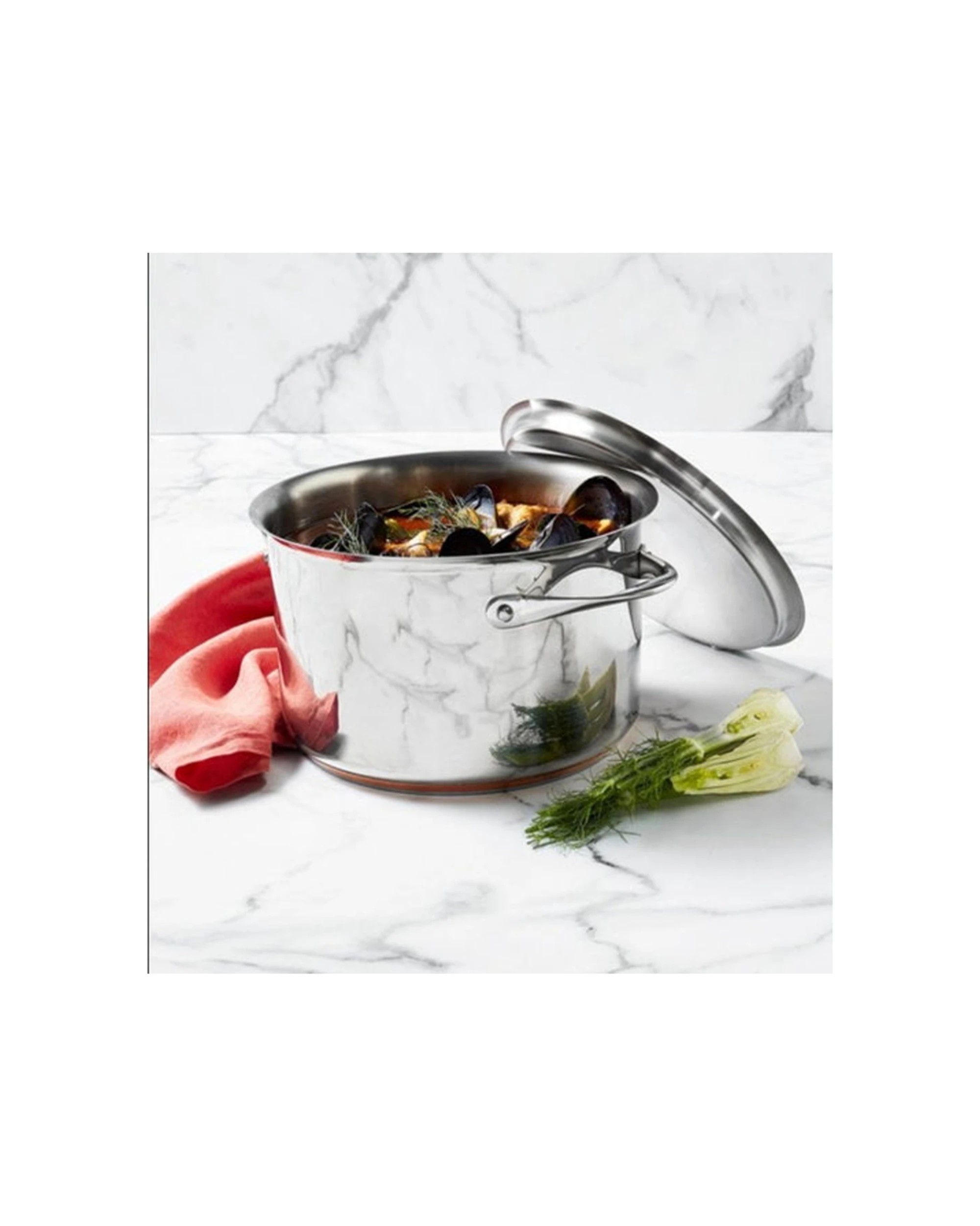 3 Essteele Per Vita 24cm Stainless Steel Stock Pot, 7.1 L - Silver, 3 of 3