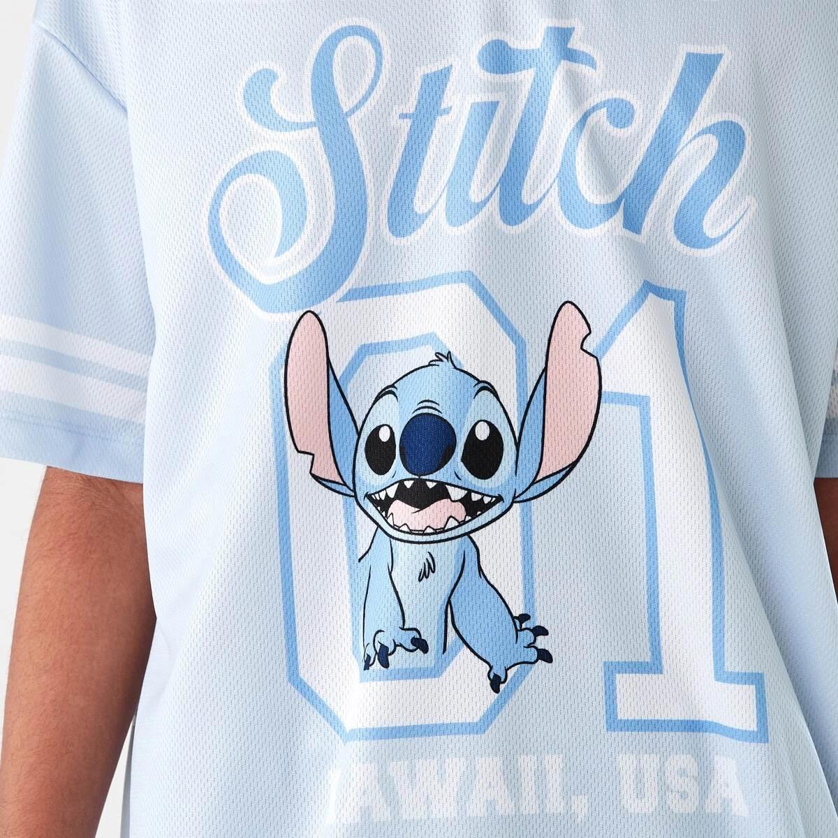 4 Disney Lilo & Stitch License V-Neck Mesh T-shirt LILO AND SITTCH VARSITY, 4 of 9