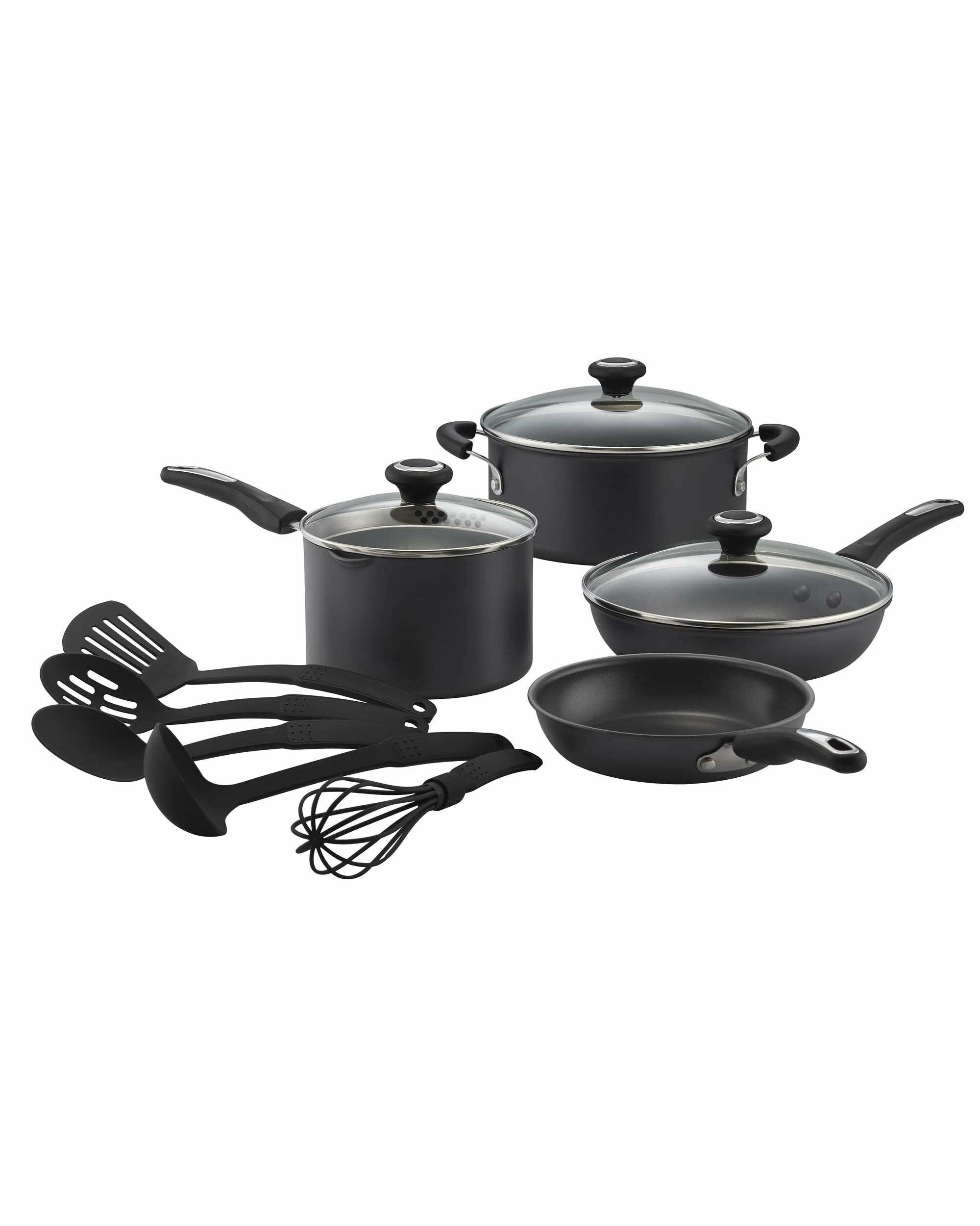 1 RACO Power Base Nonstick 9 Piece Set - Black, 1 of 3