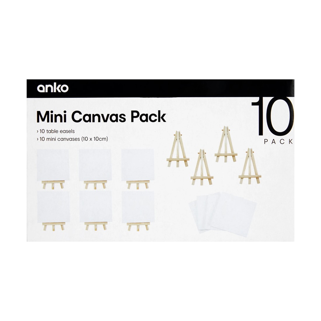 3 10 Pack Mini Canvas Set, 3 of 3