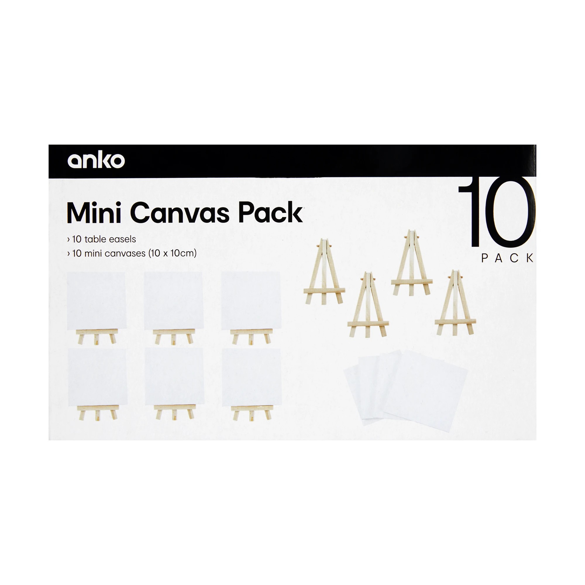 3 10 Pack Mini Canvas Set, 3 of 3