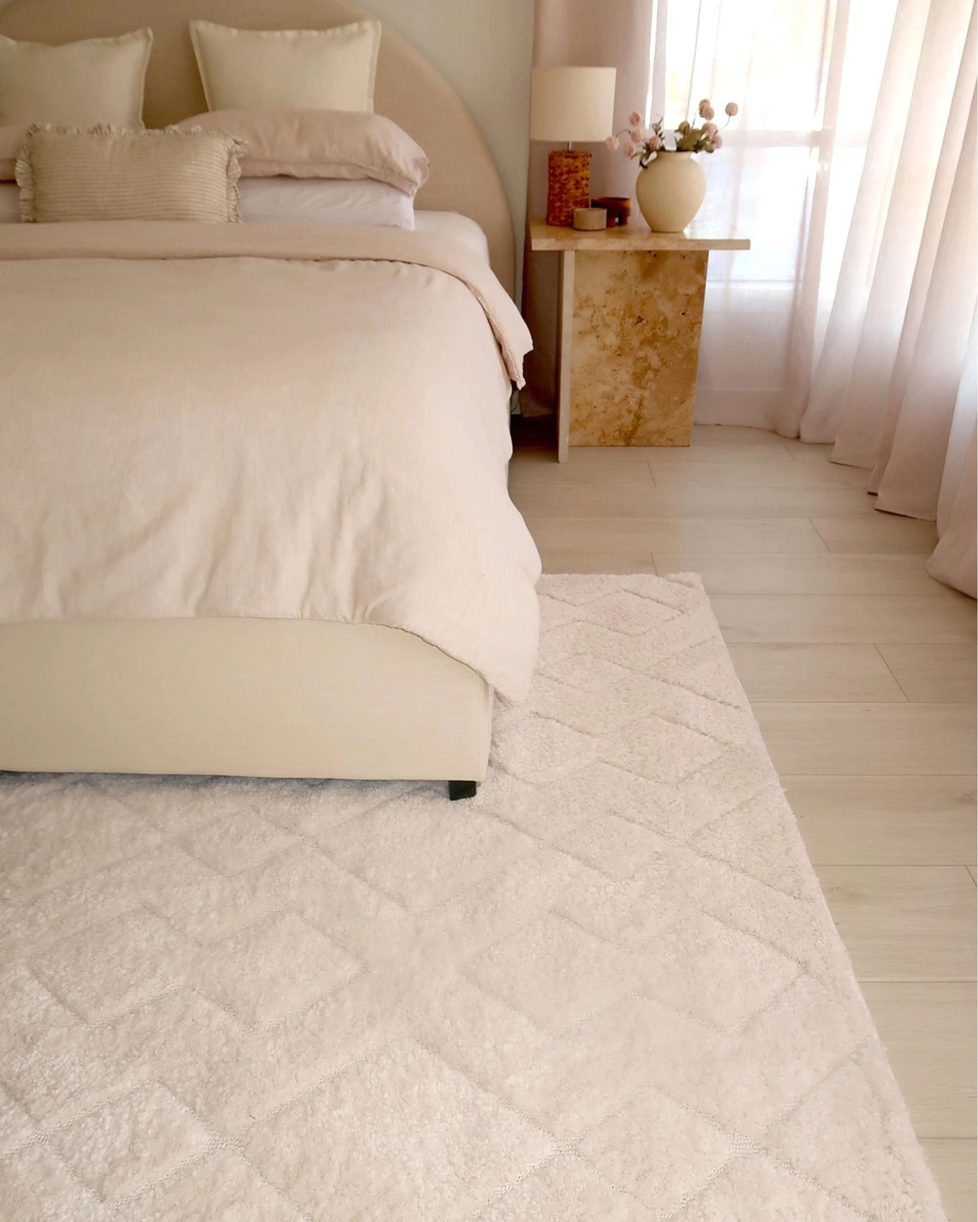 9 Loopsie Albo Diamond Rug-330cm x 240cm - White, 9 of 9