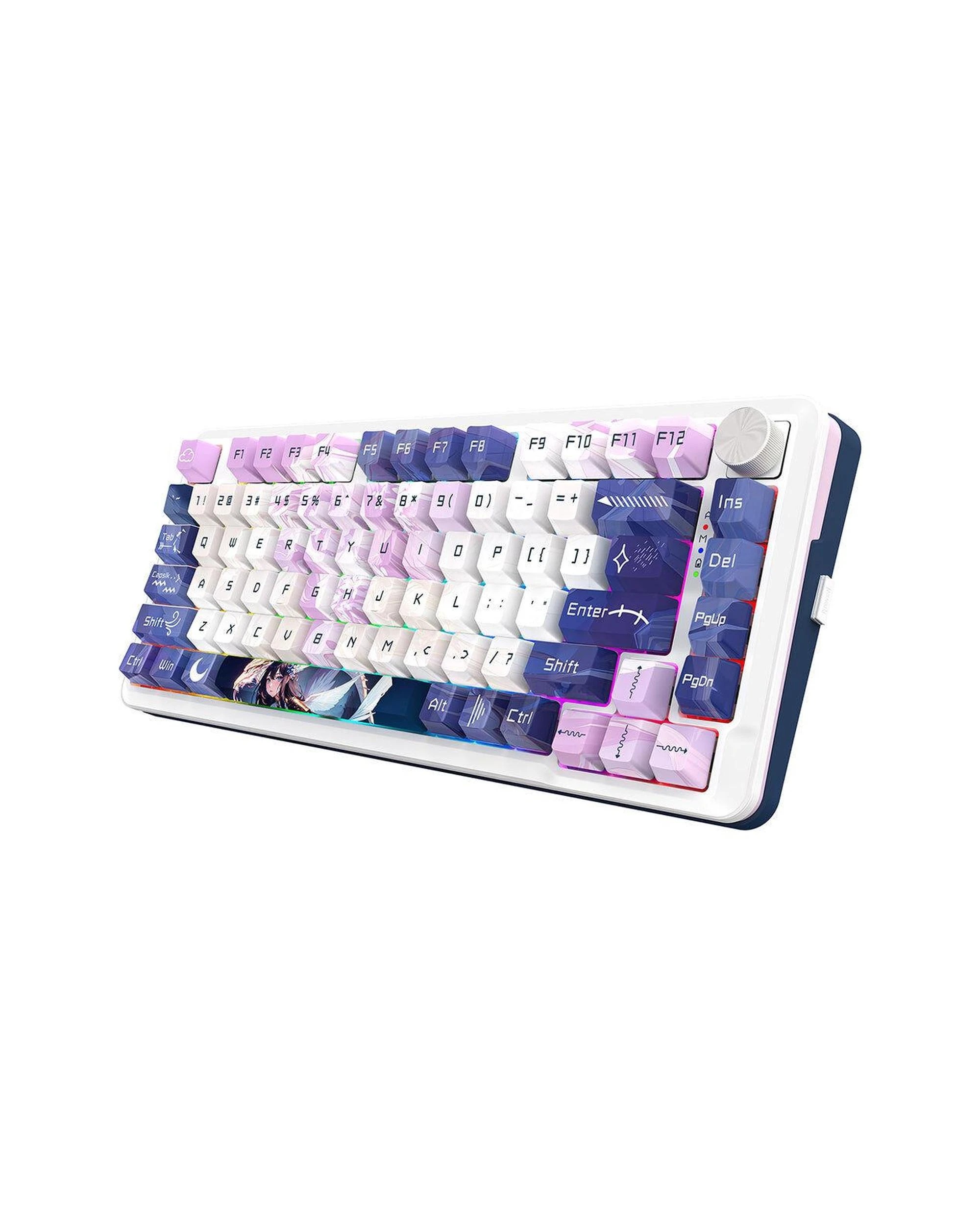 6 Redragon K681AGC RGB Pro Cyrus Deep Purple 75% Wireless Mechanical Keyboard, 6 of 9