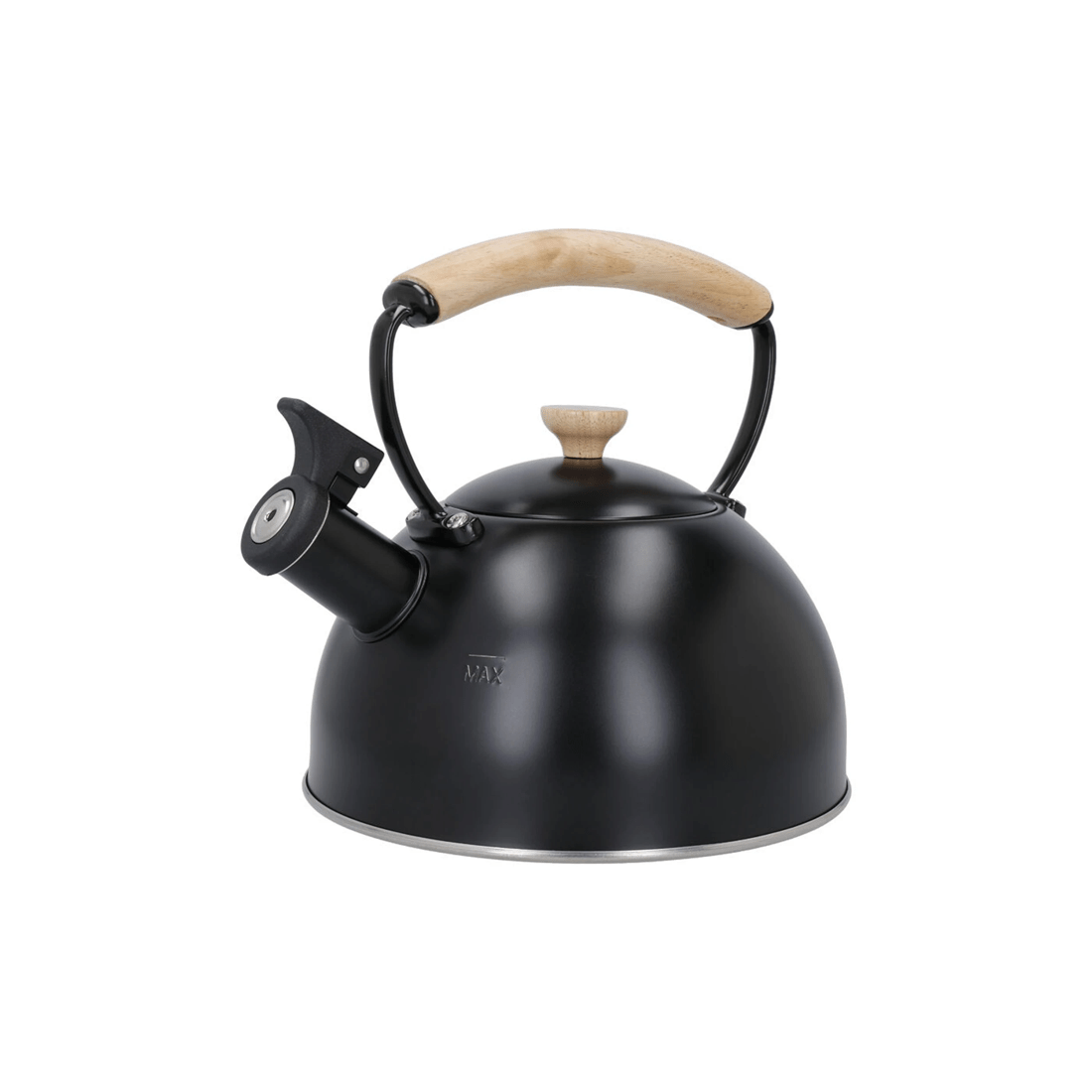 2 LA CAFETIERE Stovetop Whistling Tea Kettle 1.6L Stainless Steel Beechwood, 2 of 9