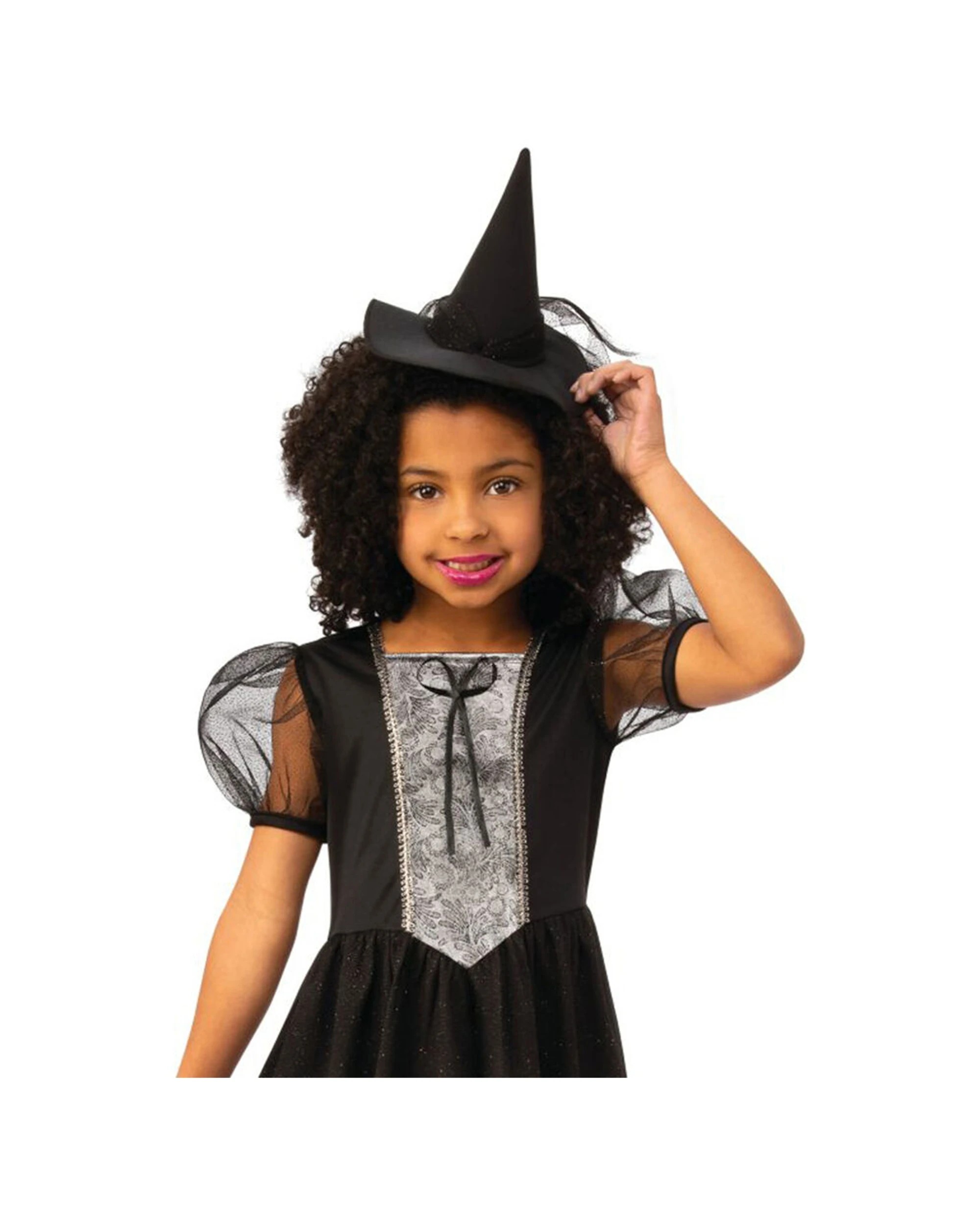 2 Rubies Witch Girls Dress Up Costume Size M - Black, 2 of 3