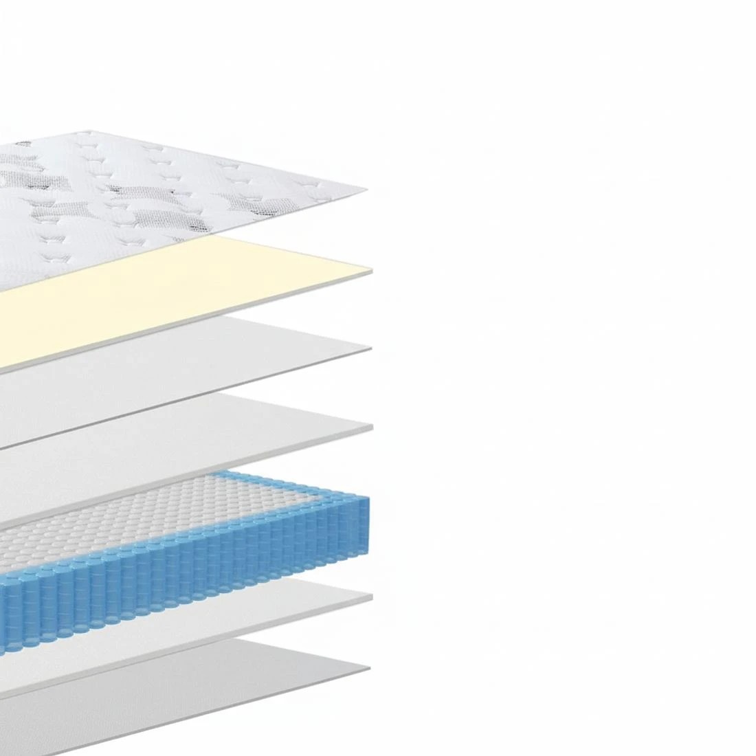 4 25cm Giselle Mattress King Bed Pocket Spring Mattresses - King Bed - White, 4 of 4