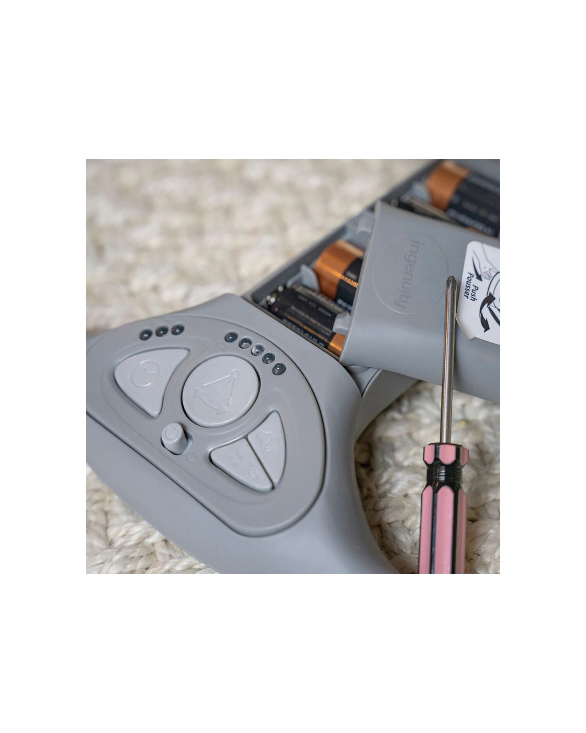 6 Ingenuity Boutique Collection Deluxe Swing N Go Portable Baby Swing 0-9m - Grey, 6 of 6